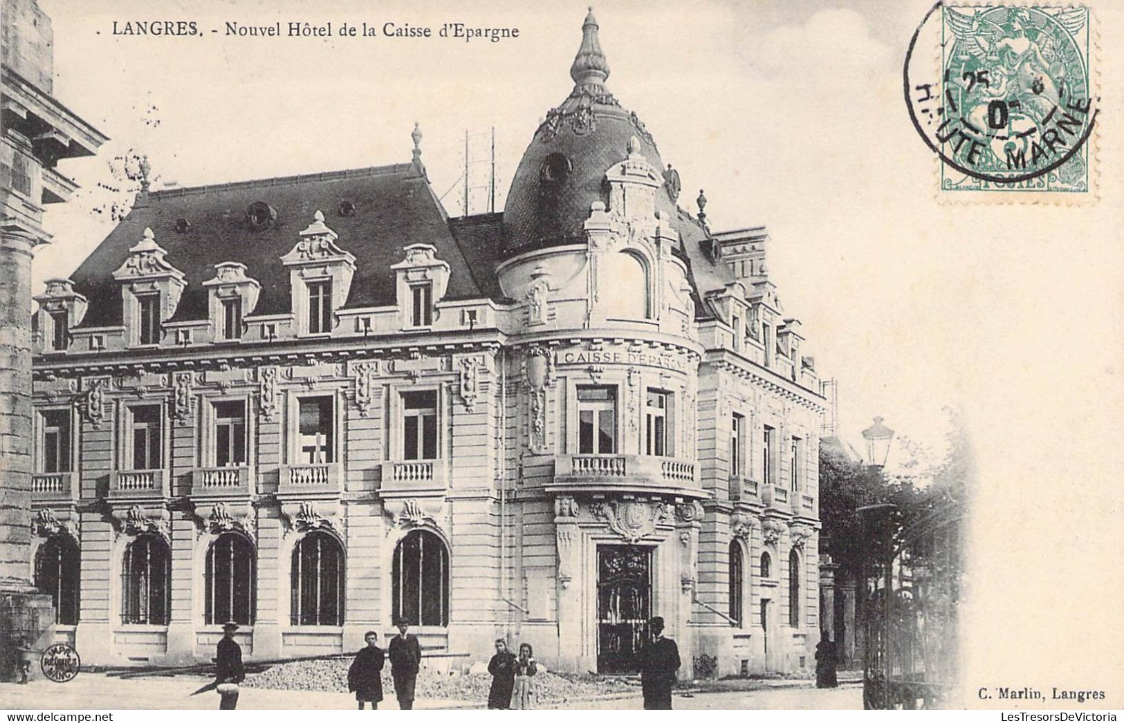 CPA France - Haute Marne - Langres - Nouvel Hôtel De La Caisse D'Epargne - Oblitérée 1907 - C. Marlin Ed. - Langres