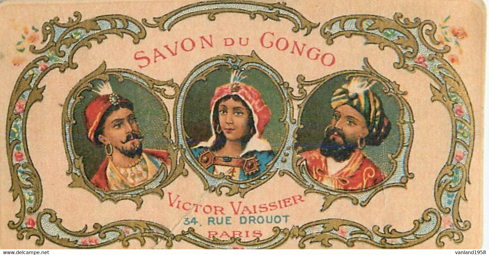 Savon Du Gongo Victor Vaissier 34 Rue Drouot Paris - Anciennes (jusque 1960)