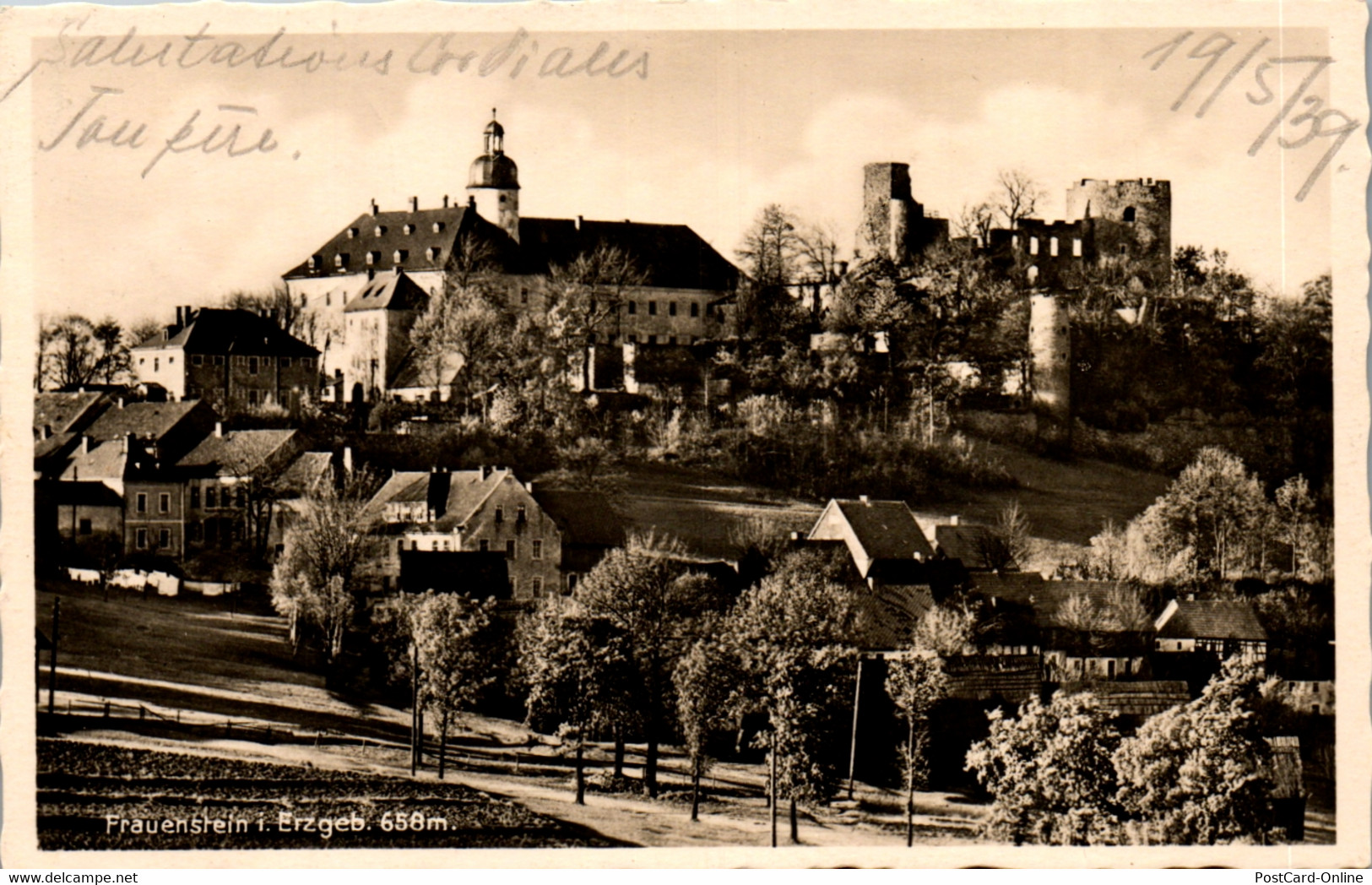 39013 - Deutschland - Frauenstein I. Erzgeb. - Gelaufen 1939 - Frauenstein (Erzgeb.)