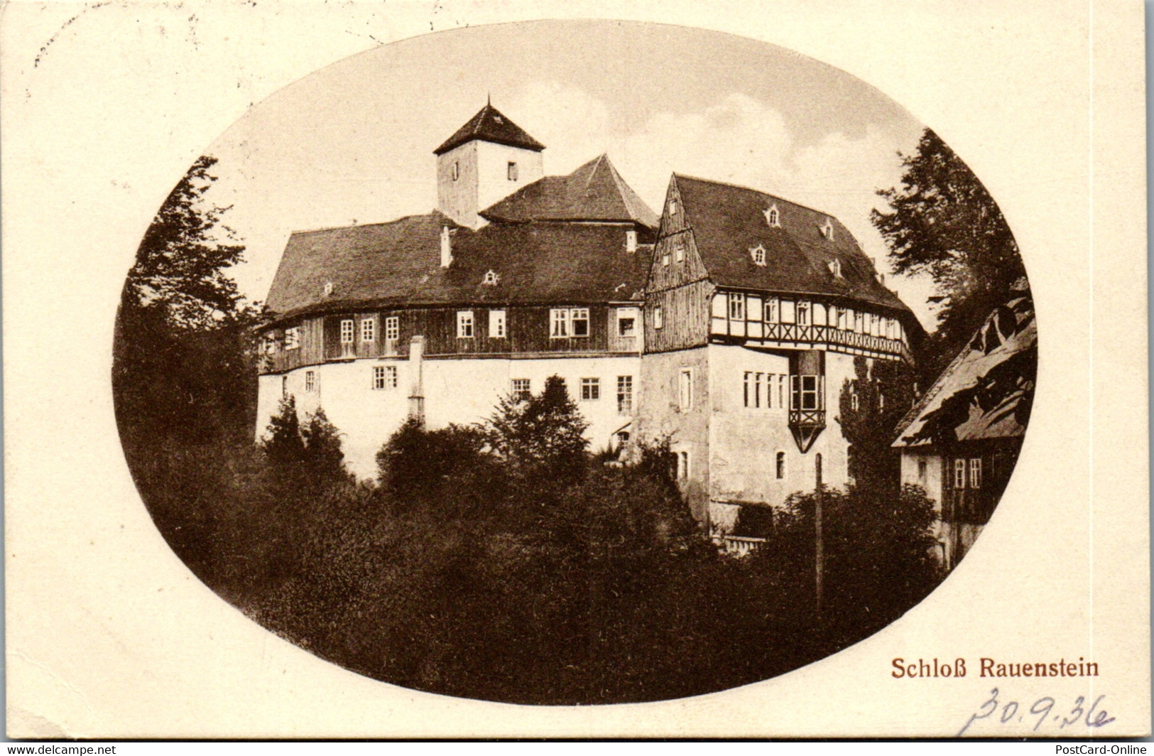 39014 - Deutschland - Lengefeld , Schloß Rauenstein - Gelaufen 1936 - Lengefeld