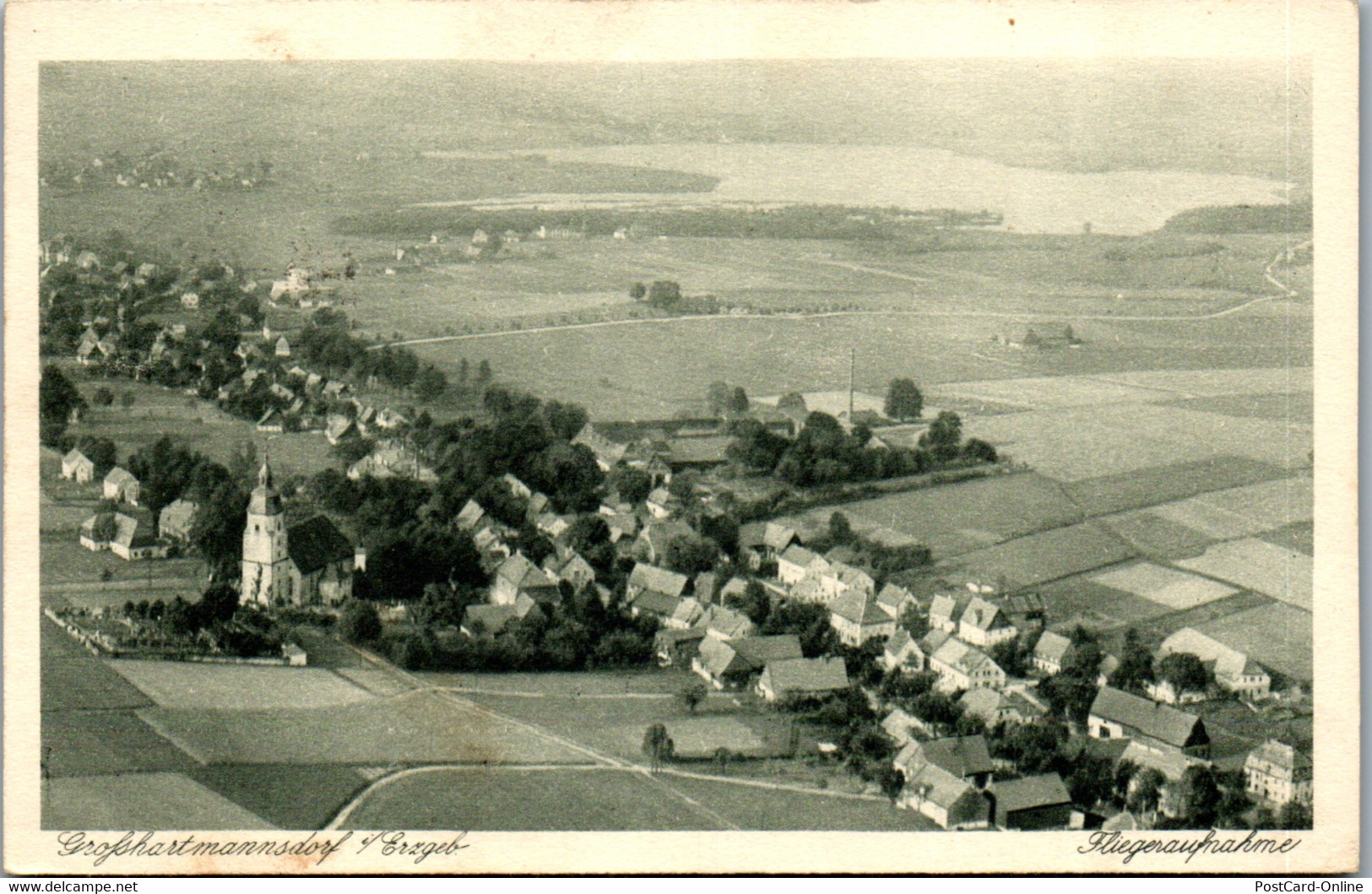 39029 - Deutschland - Großhartmannsdorf I. Erzgeb. , Fliegeraufnahme - Gelaufen 1937 - Mulda (Erzgeb.)