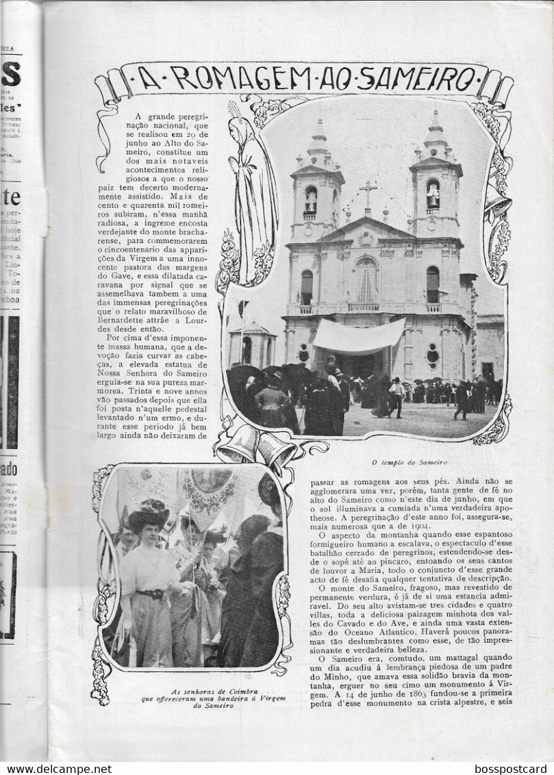 Braga - Porto - Lisboa - Tourada - Corrida - Toros - Course De Taureaux - Ilustração Portuguesa Nº 126, 1908 - Portugal - General Issues