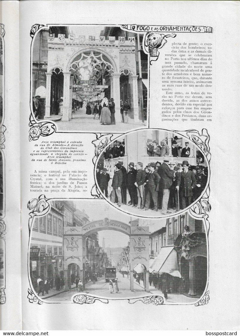 Braga - Porto - Lisboa - Tourada - Corrida - Toros - Course de Taureaux - Ilustração Portuguesa Nº 126, 1908 - Portugal