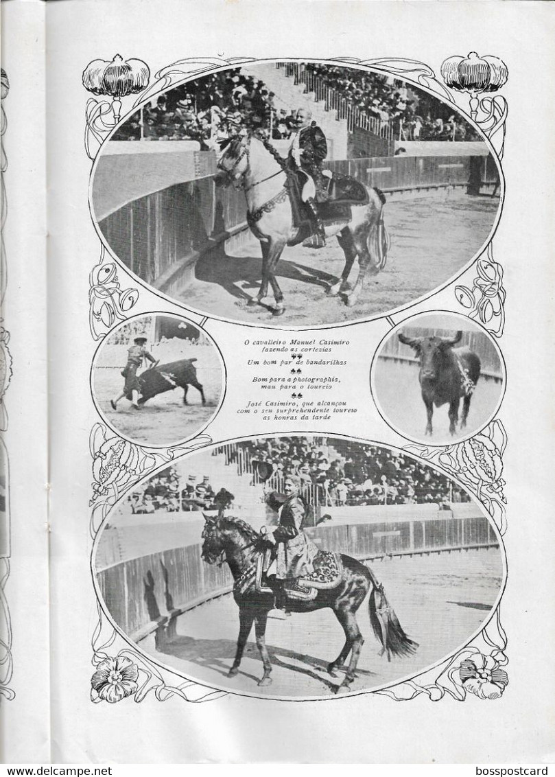 Braga - Porto - Lisboa - Tourada - Corrida - Toros - Course de Taureaux - Ilustração Portuguesa Nº 126, 1908 - Portugal