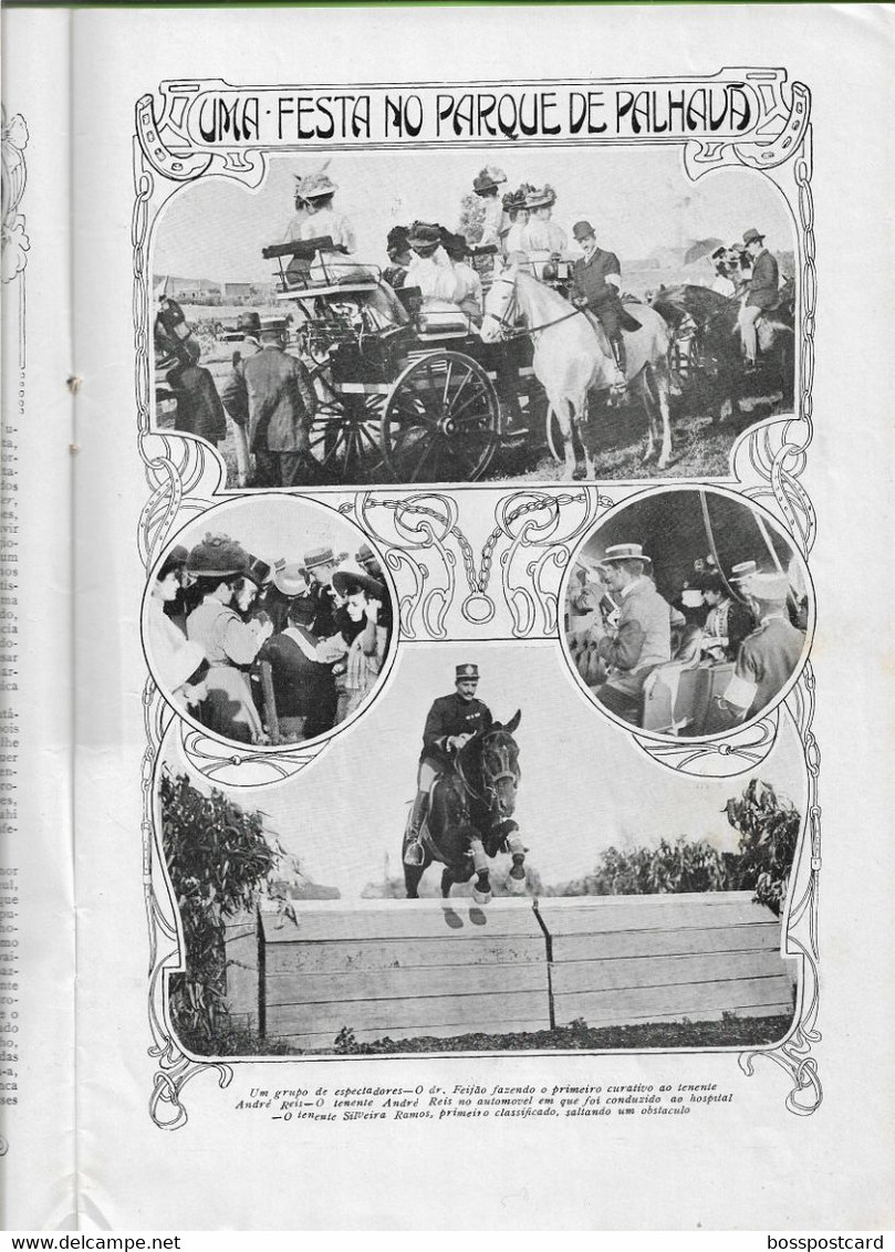 Lisboa Coimbra Monarquia Tourada Corrida Toros Course Taureaux Redacção Ilustração Portuguesa Nº 125, 1908 Portugal - General Issues