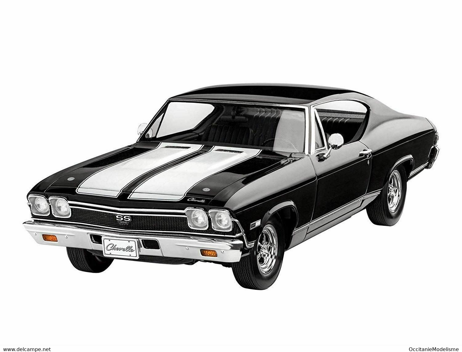 Revell - SET CHEVROLET CHEVELLE SS 396 1968 + Peintures + Colle Maquette Kit Plastique Réf. 67662 Neuf NBO 1/25 - Automobili