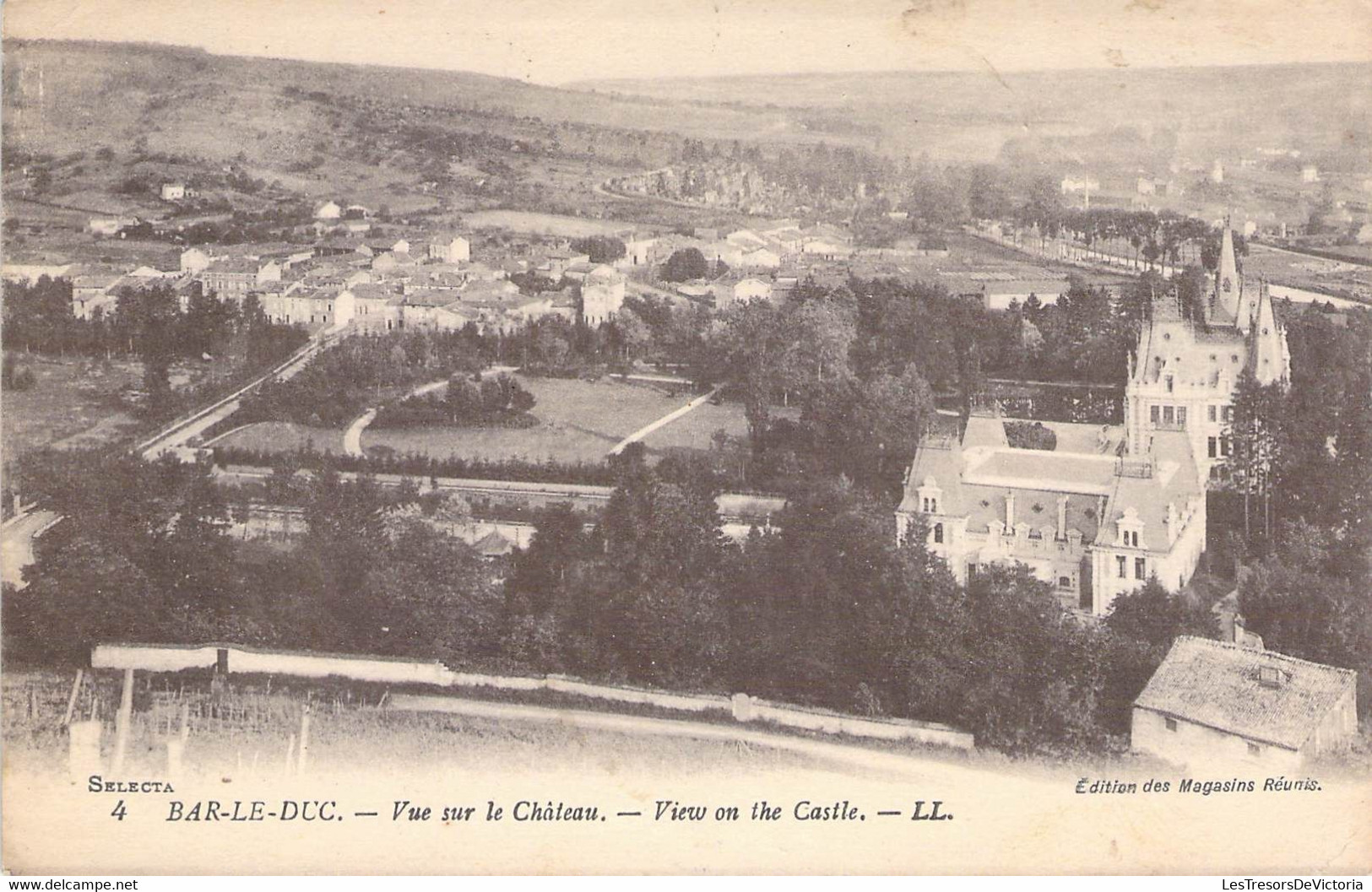 CPA France - Meuse - Bar Le Duc - Vue Sur Le Château - View On The Castle - L.L. - Ed. Des Magasins Réunis - Oblitérée - Bar Le Duc