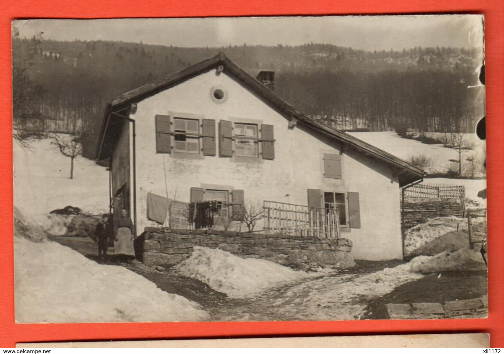 ZSI-05 UNIQUE Carte-Photo La Rosière Noiraigue Val-de-Travers. Chalet Alpage. Circ. 1925 Pas De Nom D'éditeur - Noiraigue 