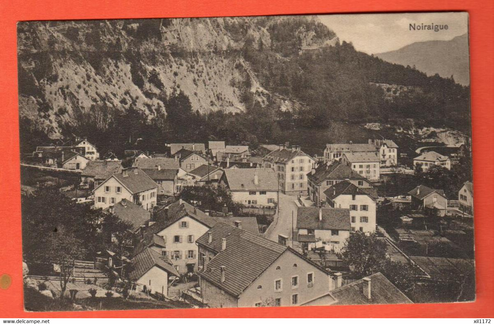 ZSI-07 Noiraigue Val-de-Travers. Vue Rapprochée  Circ. 1911 Vers Paris.  Jacot 808 - Noiraigue 