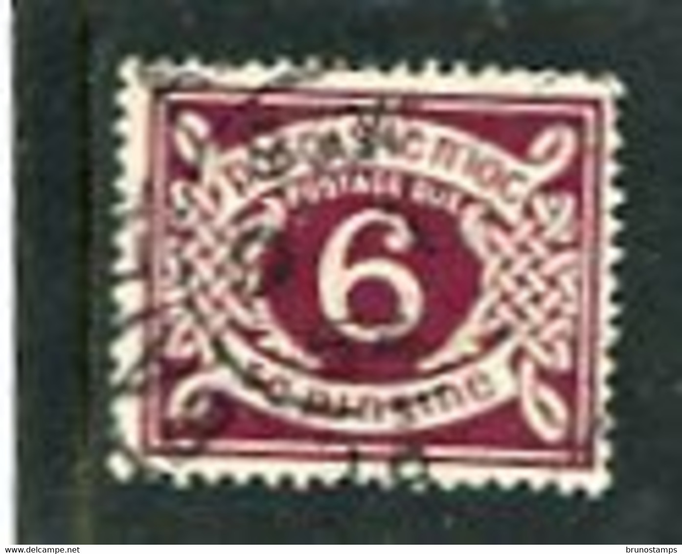 IRELAND/EIRE - 1925  POSTAGE DUE  6d  PLUM  SE WATERMARK  FINE USED - Strafport