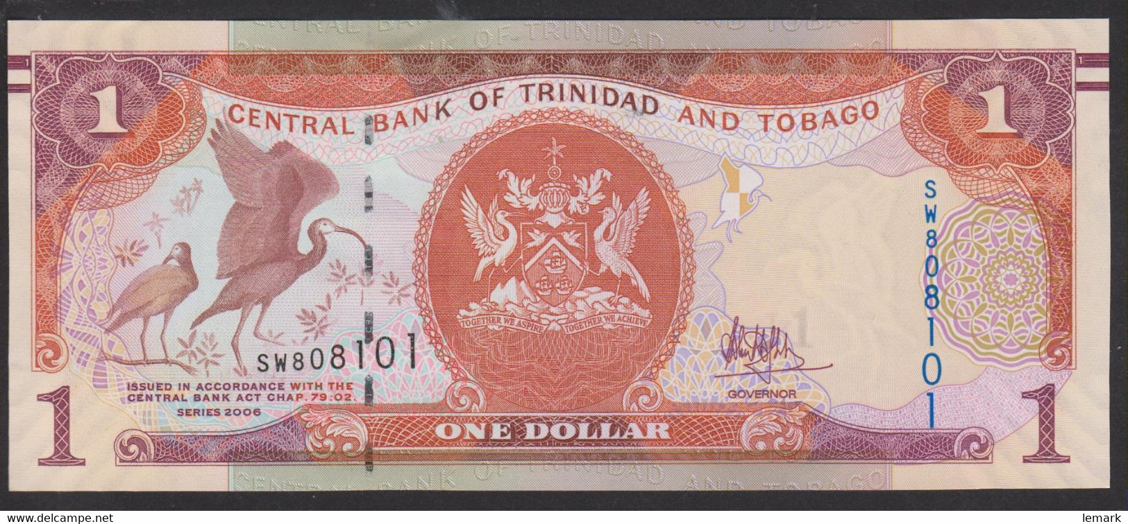 Trinidad And Tobago 1 Dollar 2006 P46A  Sign: Hilaire UNC - Trinidad & Tobago