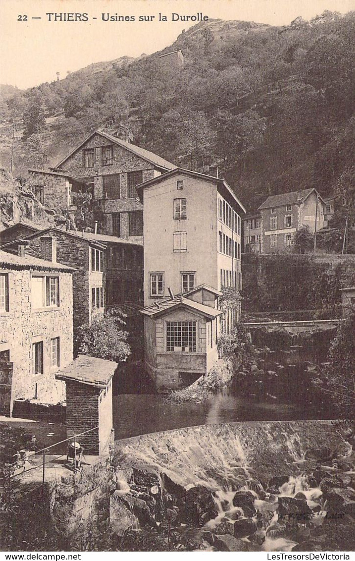 CPA France - Puy De Dôme - Thiers - Usines Sur La Durolle - Rivières - Cascade - Thiers