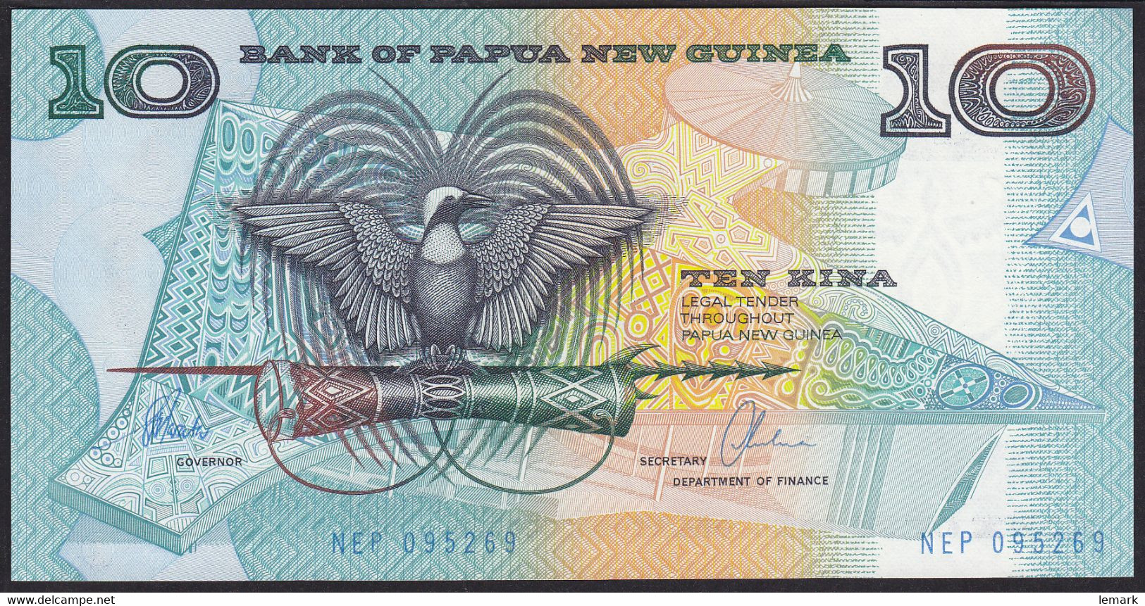 Papua New Guinea 10 Kina 1997 P9d UNC - Papua-Neuguinea