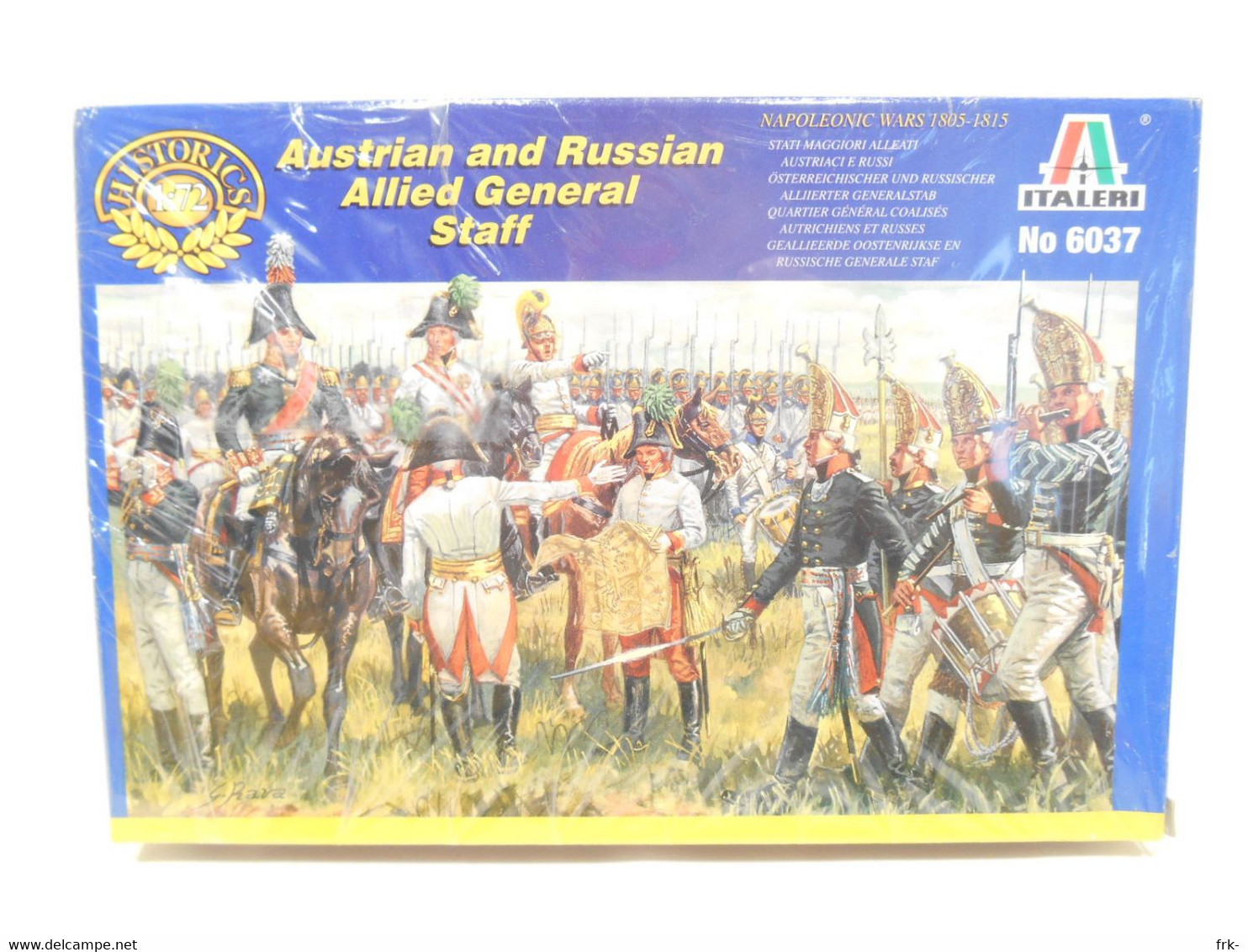 Italeri - Australian And Russian Allied General Staff - Napoleonic War  - 1\72 - Small Figures