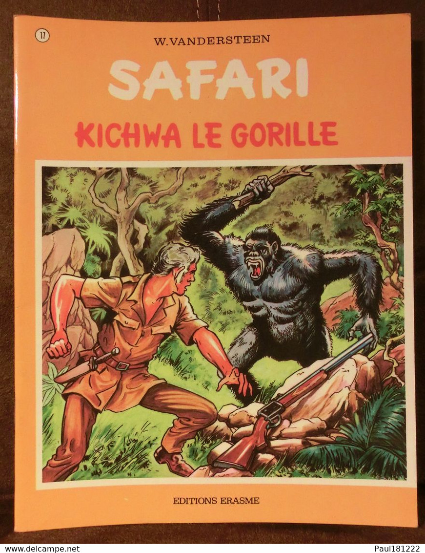 Safari, Kichwa Le Gorille, 17, Vandersteen, Editions Erasme, 1973 - Bessy