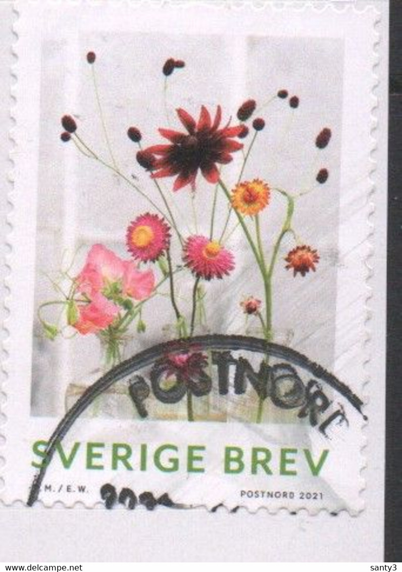 Zweden 2021 Yv 3361 Bloemen, Mooi Gestempeld - Gebraucht