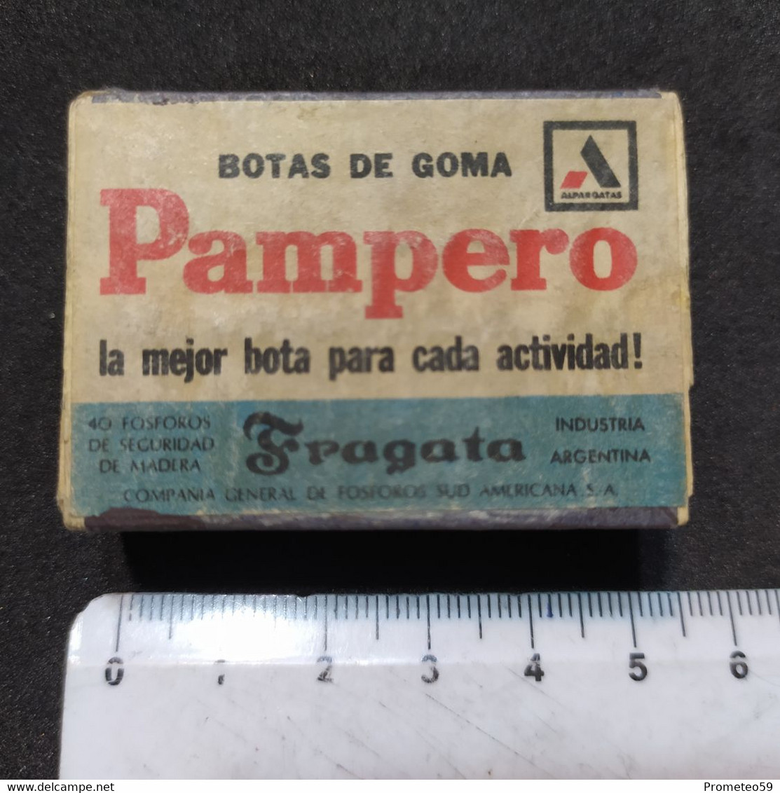 Caja Matchbox Fósforos Botas De Goma Pampero – Industria Argentina - Boites D'allumettes