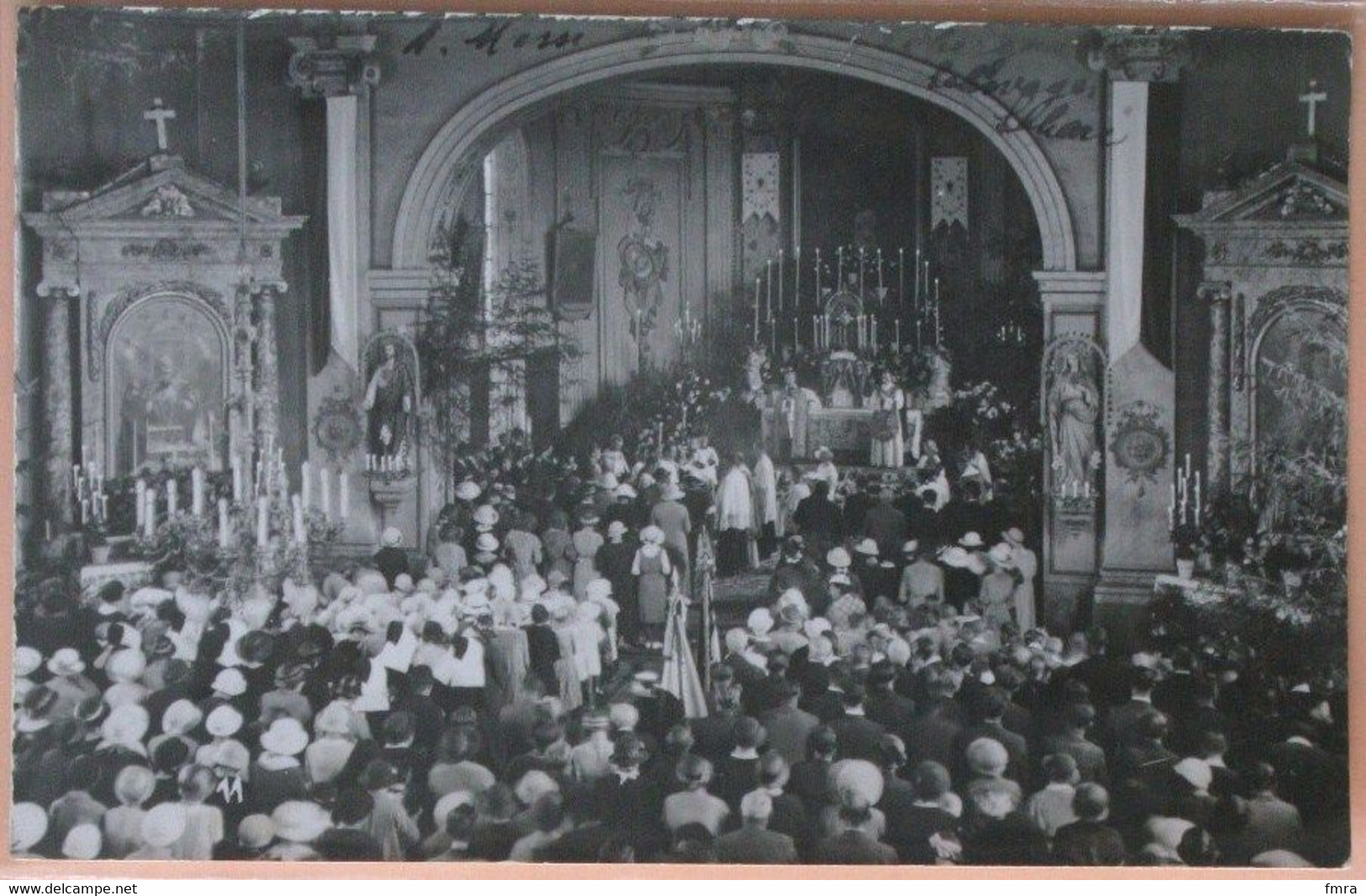 Carte-photo - 68 - HIRSINGUE - Première Messe De L'Abbé Froberger (phot. Husser-Beck - Altkirch)     / 2 Scans /HR5 - Hirsingue