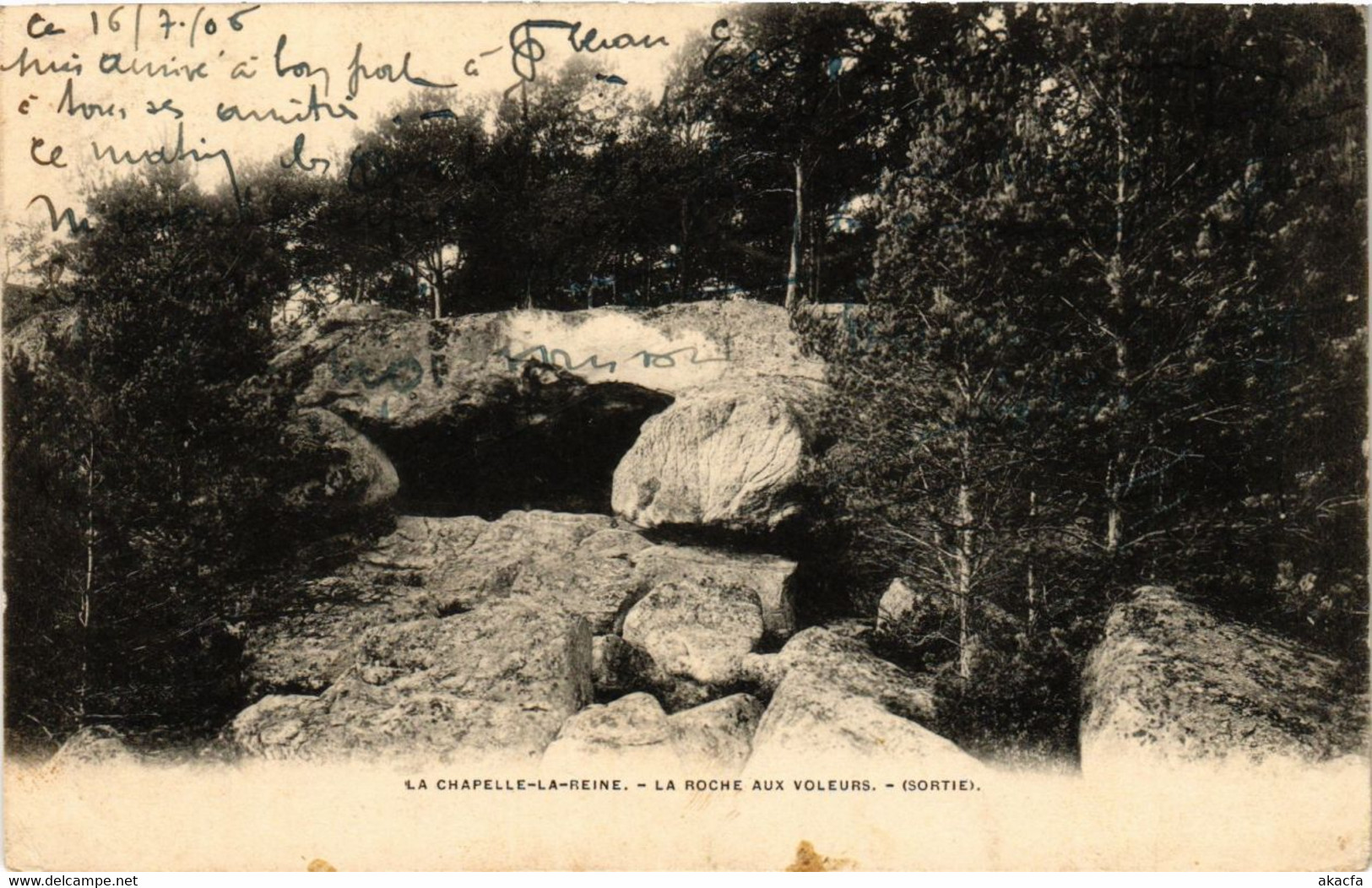 CPA La Chapelle-la-Reine - La Roche Aux Voleurs - (Sortie) (249627) - La Chapelle La Reine