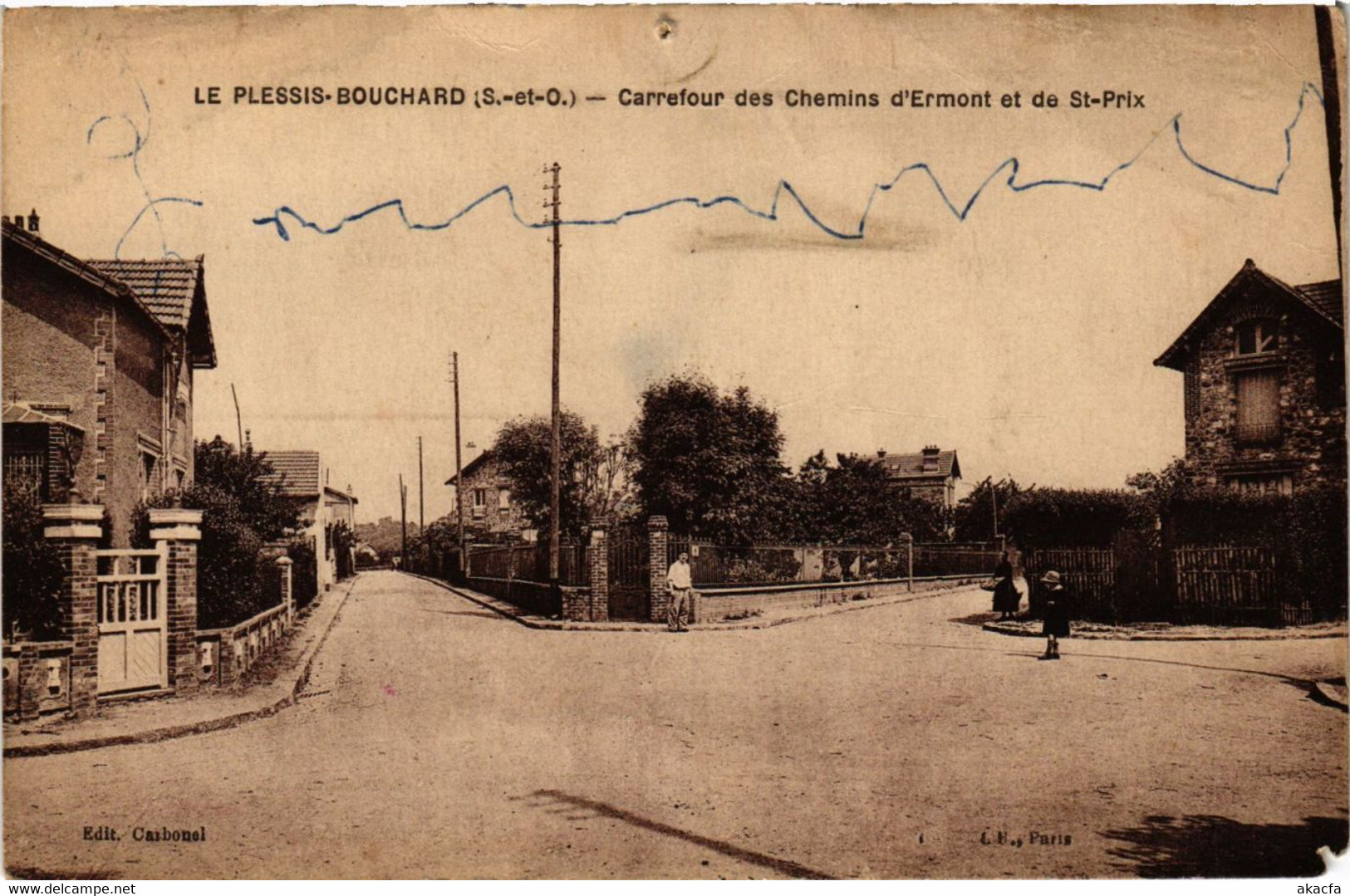 CPA Le Plessis -Bouchard (S.-et-O.) - Carrefour Des Chemins D'Ermont (290637) - Le Plessis Bouchard