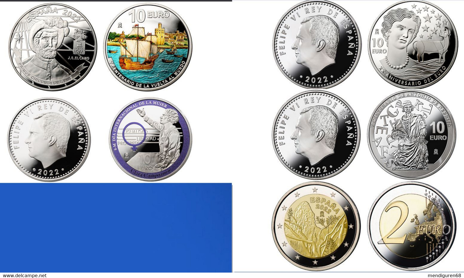 ESPAGNE SPAIN SPANIEN ESPAÑA 2022 COIN SELECTION MONEDAS COLECCIÓN EMISIÓN FNMT PARA CORREOS LIM. 300 UNIDS - Münz- Und Jahressets