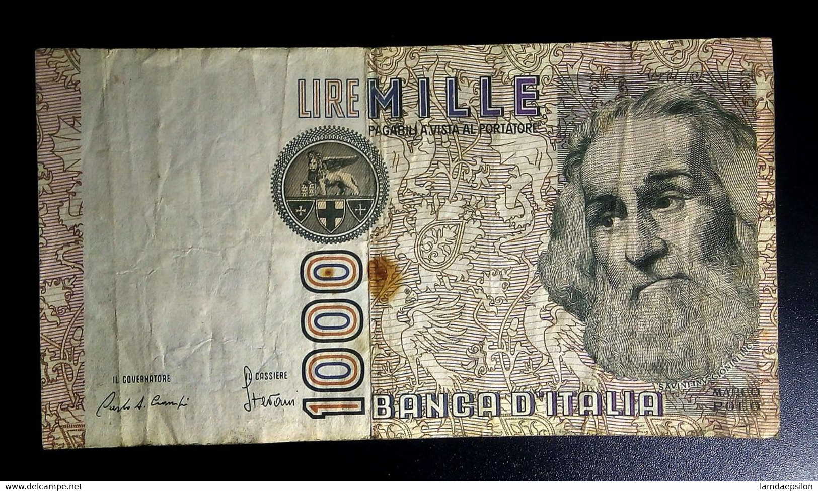 A7  ITALIE   BILLETS DU MONDE   ITALIA  BANKNOTES  1000  LIRE 1982 - [ 9] Collezioni