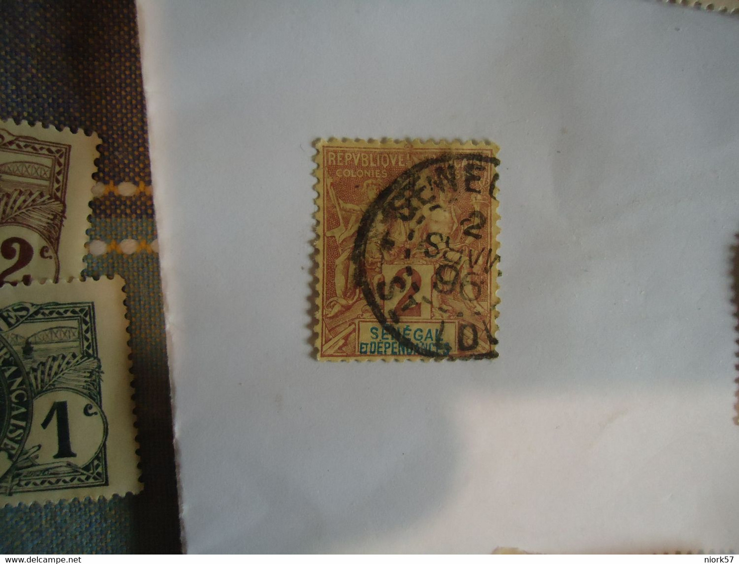 SENEGAL   FRANCE  COLONIES USED    STAMPS   WITH  POSTMARK 1896 - Andere & Zonder Classificatie