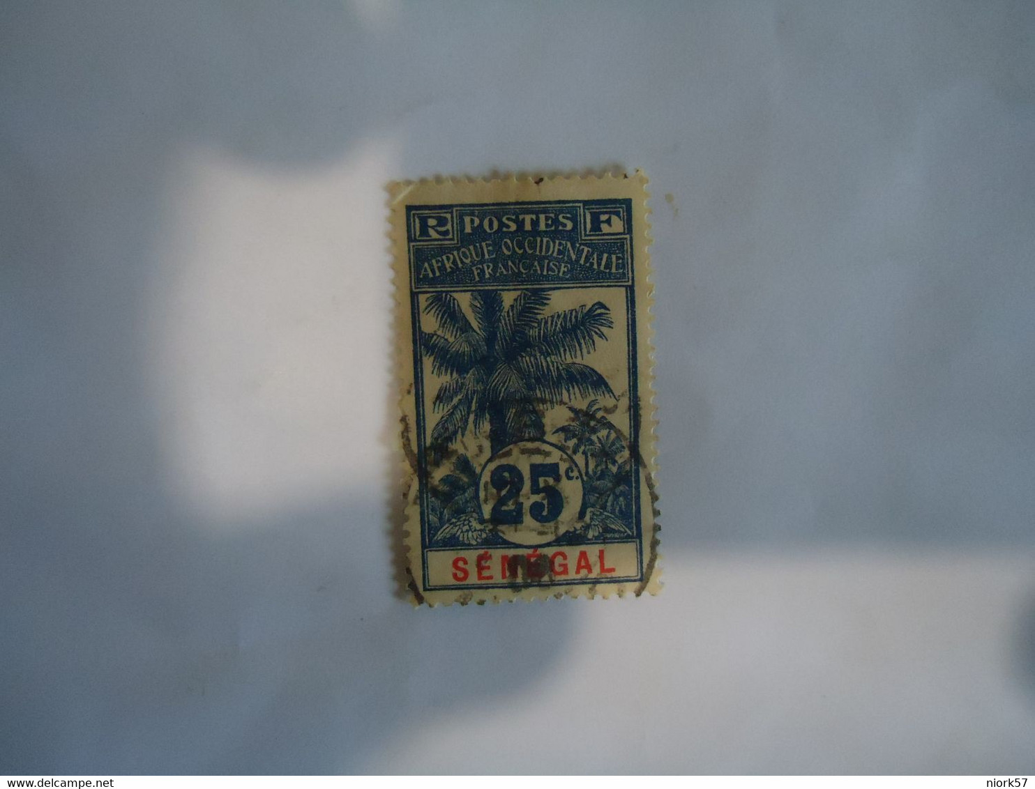 SENEGAL   FRANCE  COLONIES  USED  STAMPS 1906  PALM    WITH  POSTMARK - Altri & Non Classificati