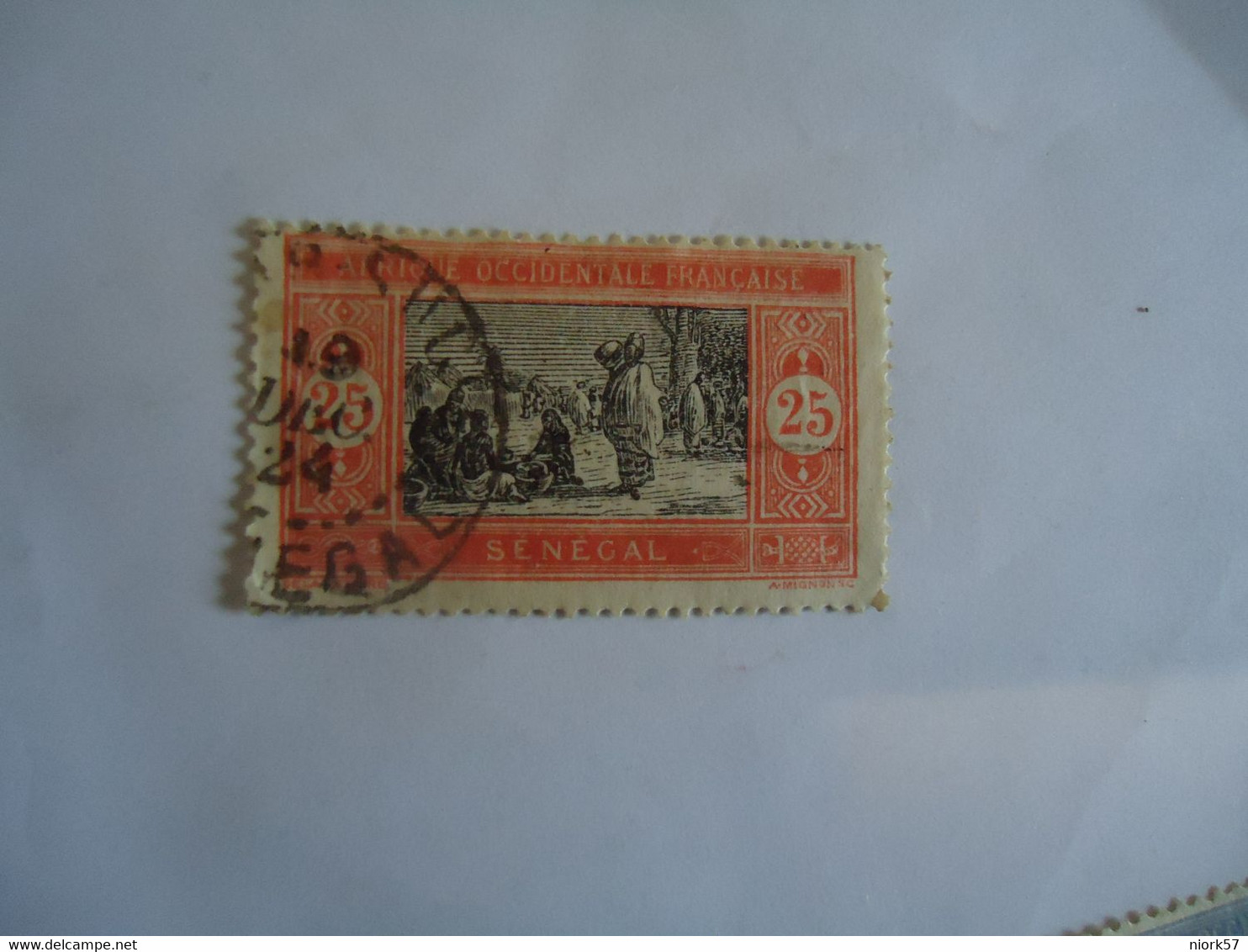 SENEGAL   FRANCE  COLONIES    USED  STAMPS 1906  MARKET  WITH  POSTMARK - Altri & Non Classificati