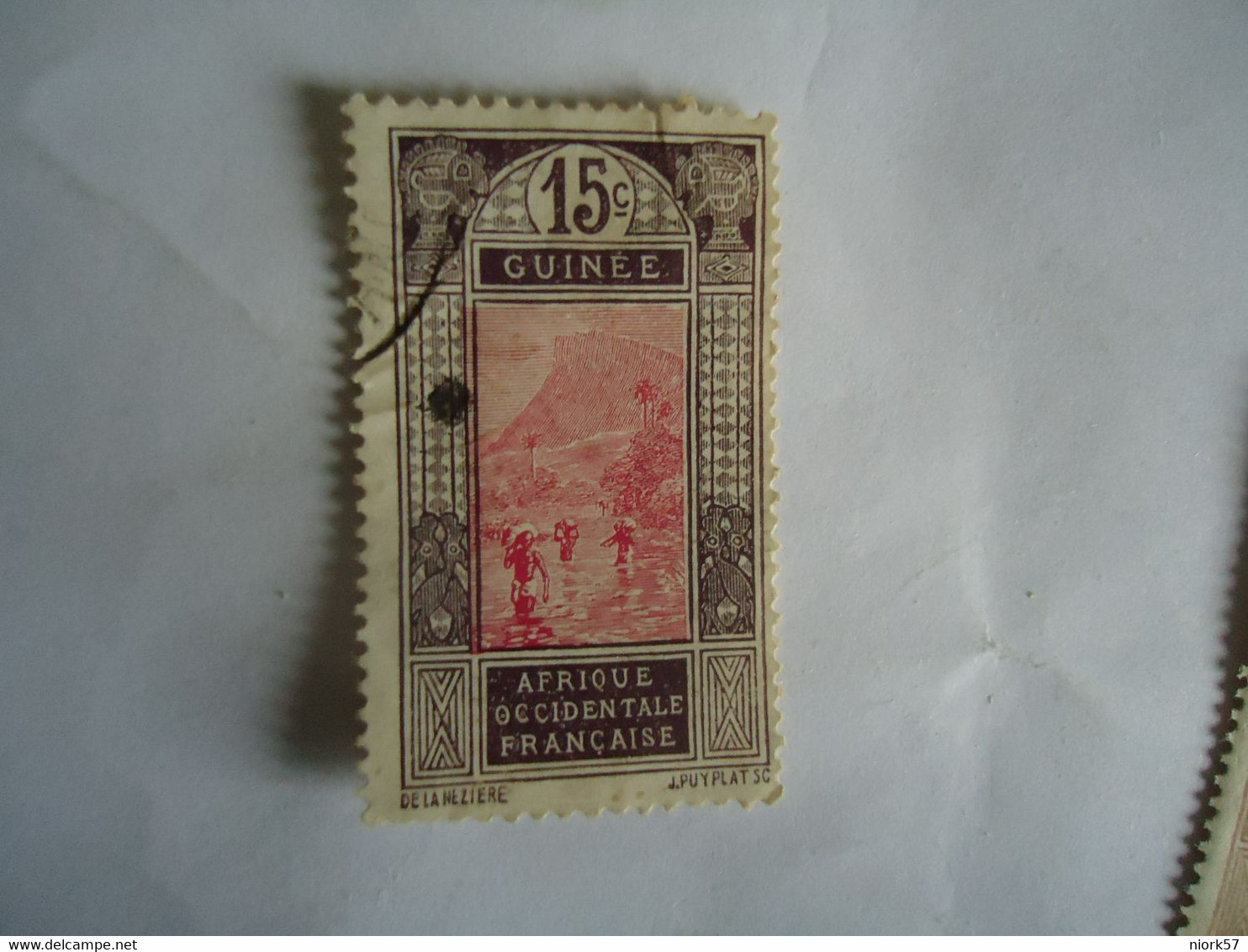 GUINEA  FRANCE  COLONIES  USED   STAMPS 1913   15C - Altri & Non Classificati