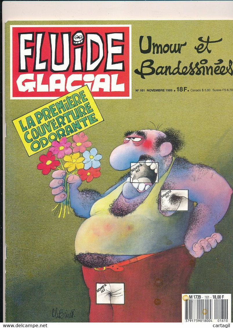 Livres, BD,  Revues -Revue"FLUIDE GLACIAL" N°161 -Novembre 1989-Umour Et Bandessinées (détails Description Et Scan) - Fluide Glacial