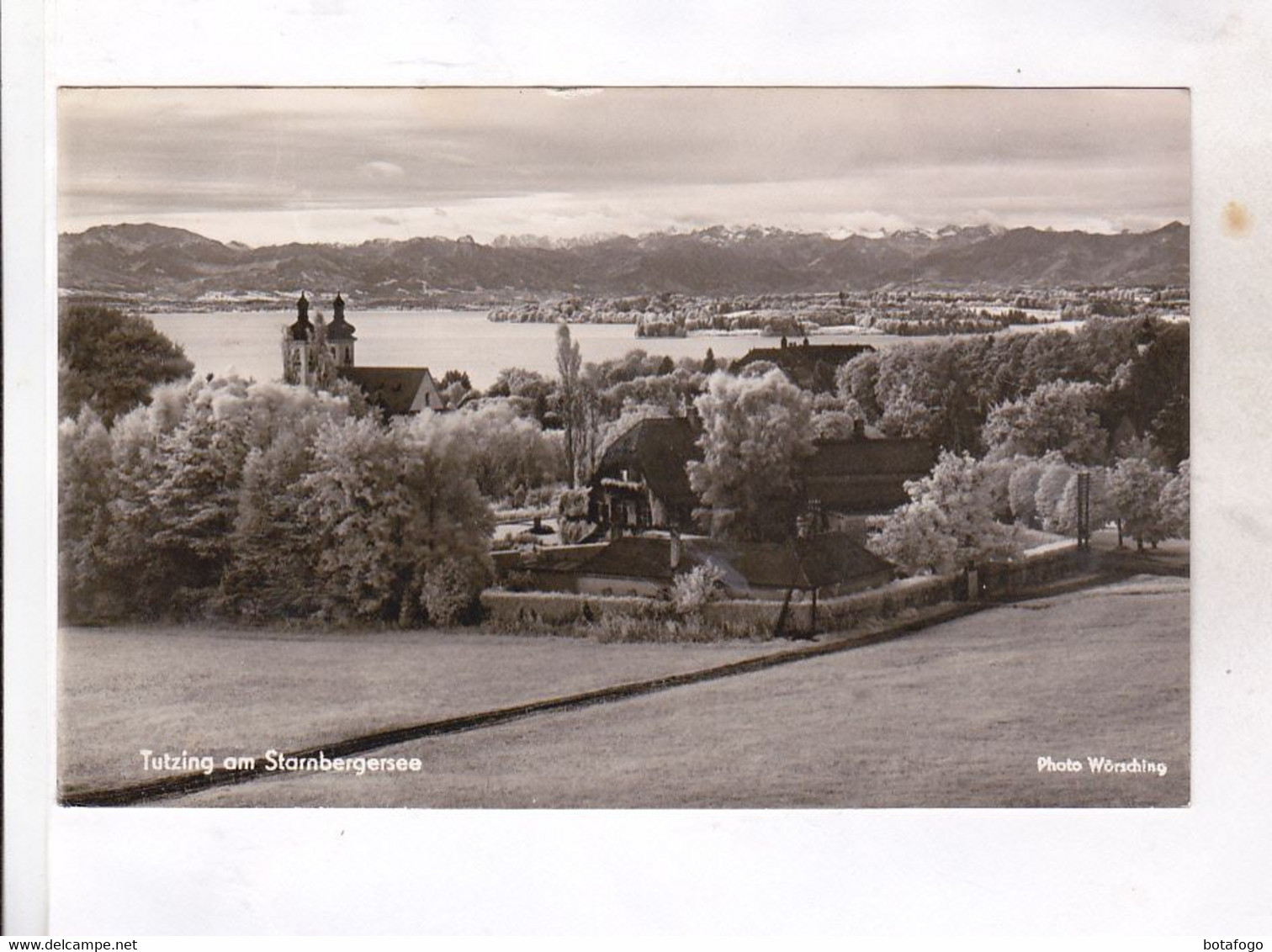 CPA PHOTO TUTZING  AM STARNBEGERSEE En 1966! (voir Timbre) - Tutzing