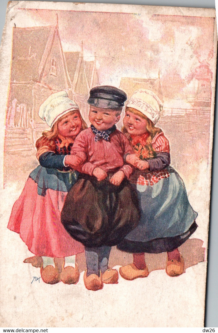 Illustration Karl Feiertag (A.K.) Enfants, Petits Marins (Kinder Kleine Matrosen) Carte B.K.W.I. N° 569-6 - Feiertag, Karl