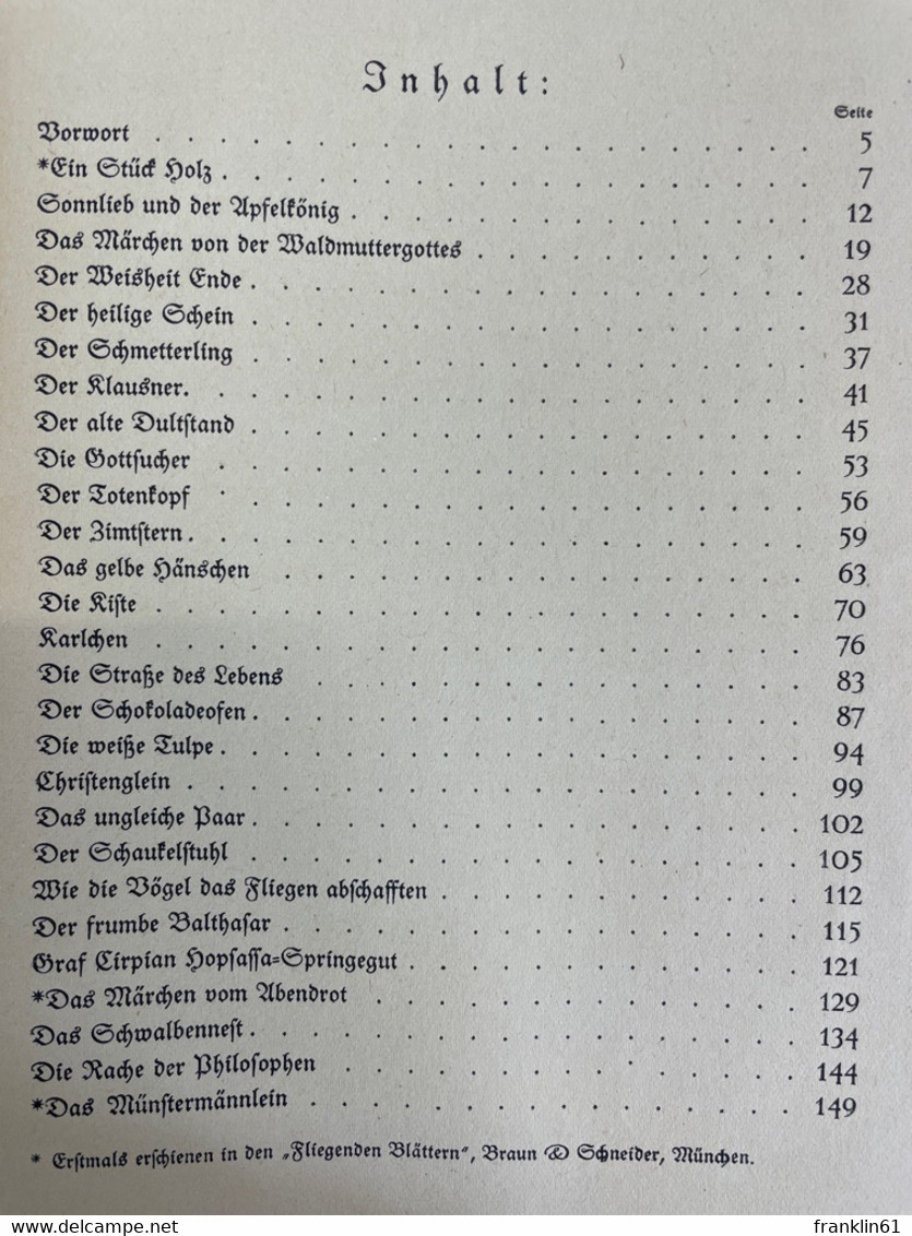 Der Steg Zum Lande Frohmut : Deutsche Märchen F. Große Und Kleine. - Racconti E Leggende