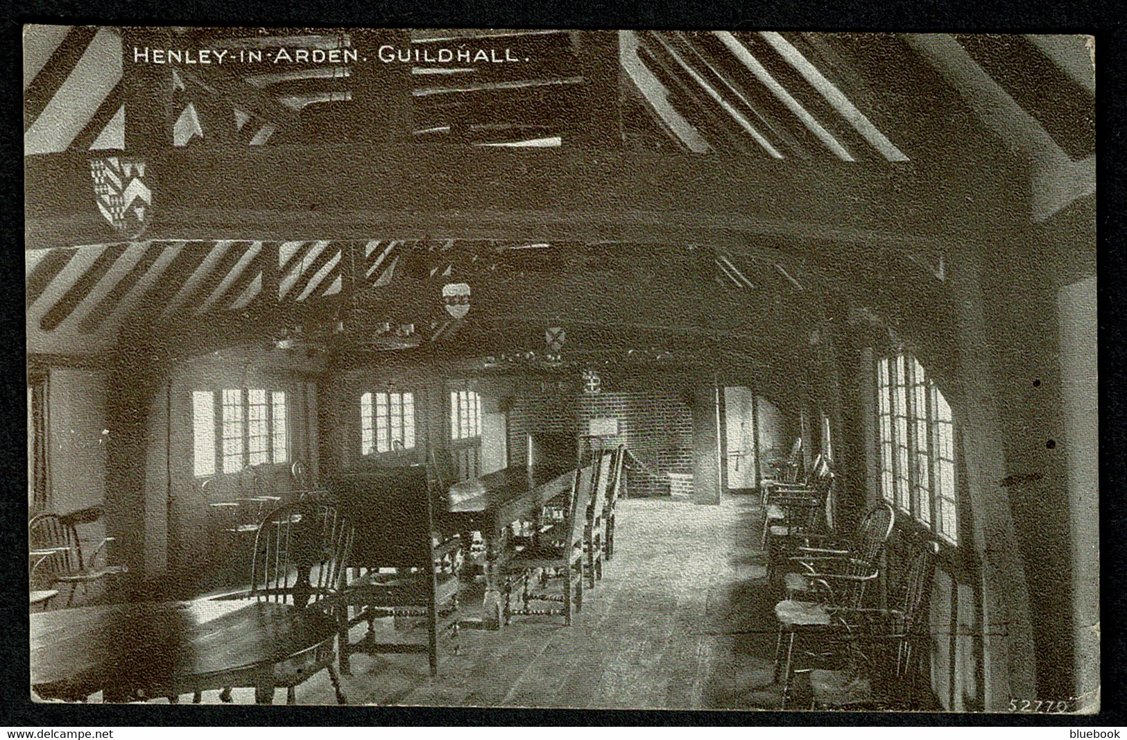 Ref 1578 - Early Postcard - Interior Henley-in-Arden Guildhouse Solihull - Warwickshire - Sonstige & Ohne Zuordnung