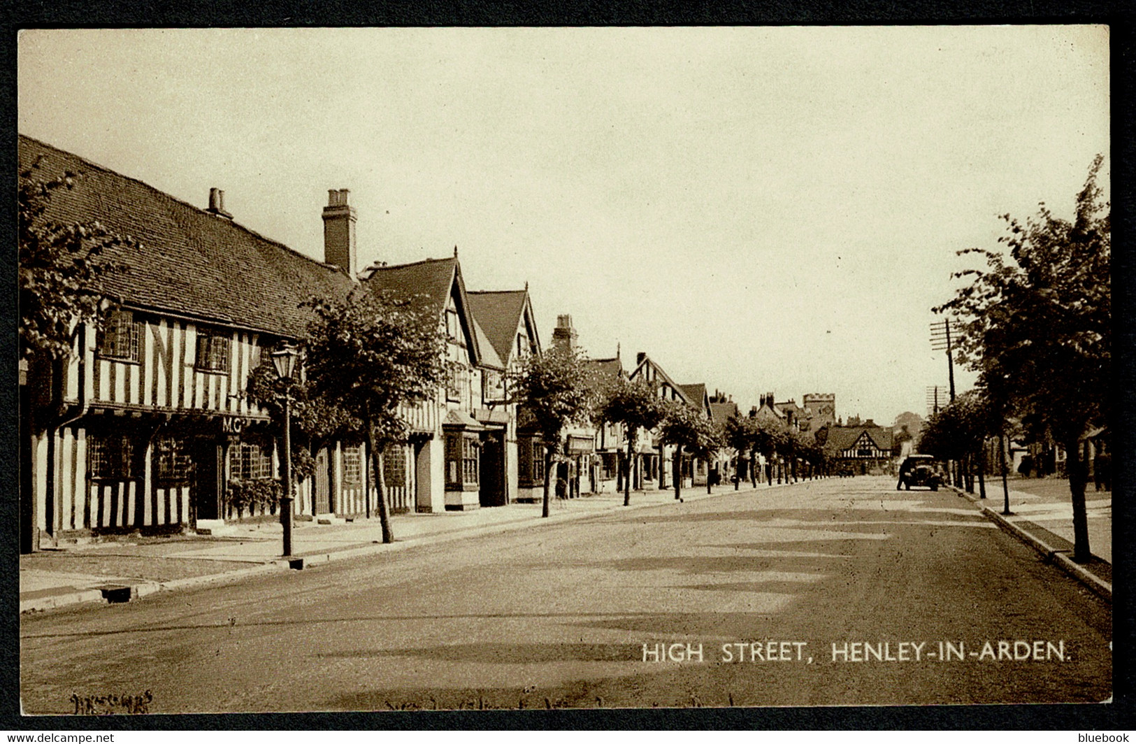 Ref 1578 - Early Postcard - Henley-in-Arden High Street Looking South - Solihull - Warwickshire - Sonstige & Ohne Zuordnung