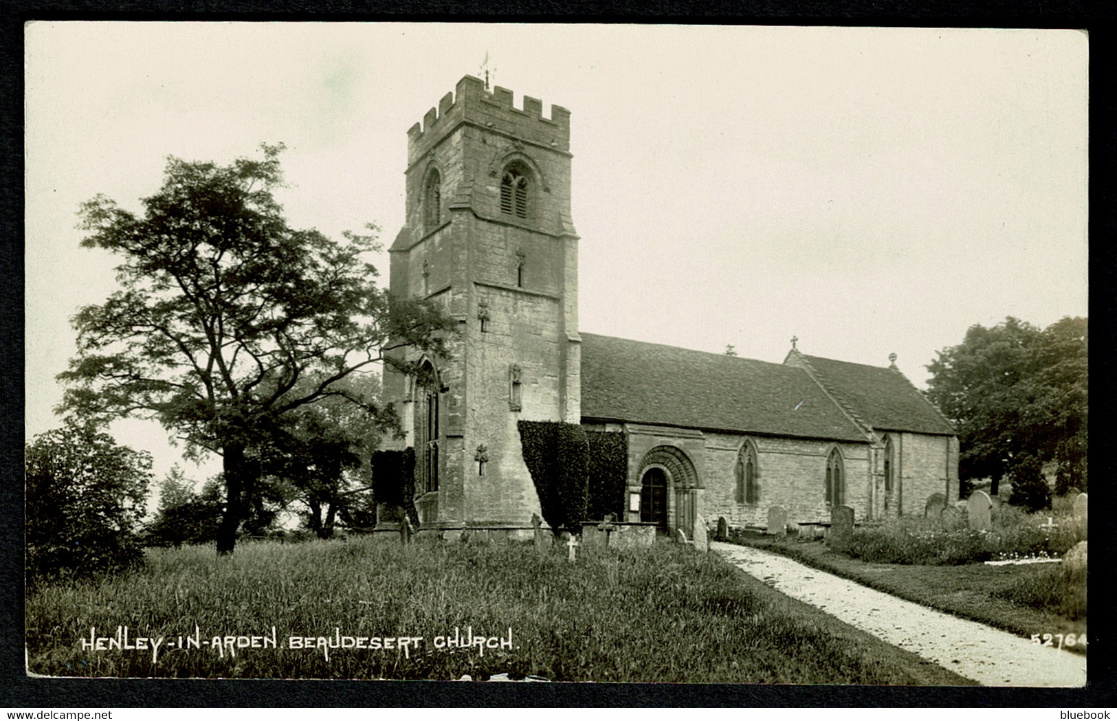 Ref 1578 - 1936 Real Photo Postcard - Henley-in-Arden Beaudesert Church Warwickshire - Autres & Non Classés