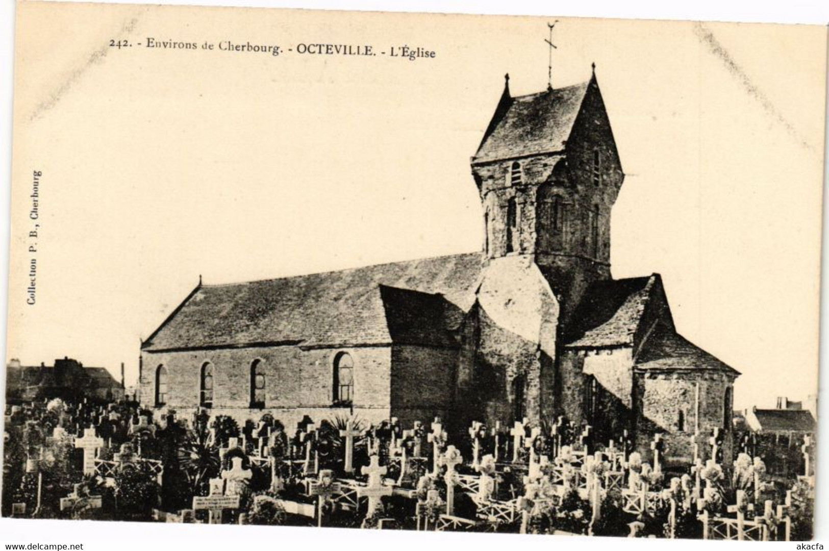 CPA Env. De CHERBOURG - OCTEVILLE - L'Église (245933) - Octeville