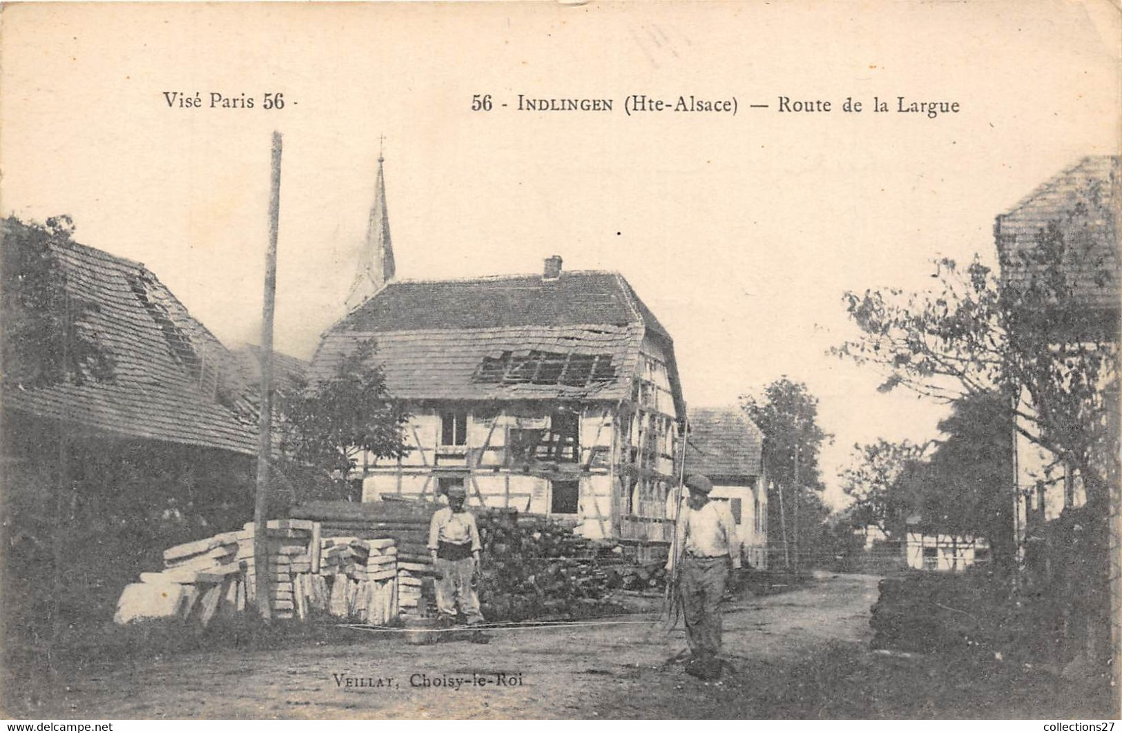 68-INDLINGEN- ROUTE DE LA LARGUE - Autres & Non Classés