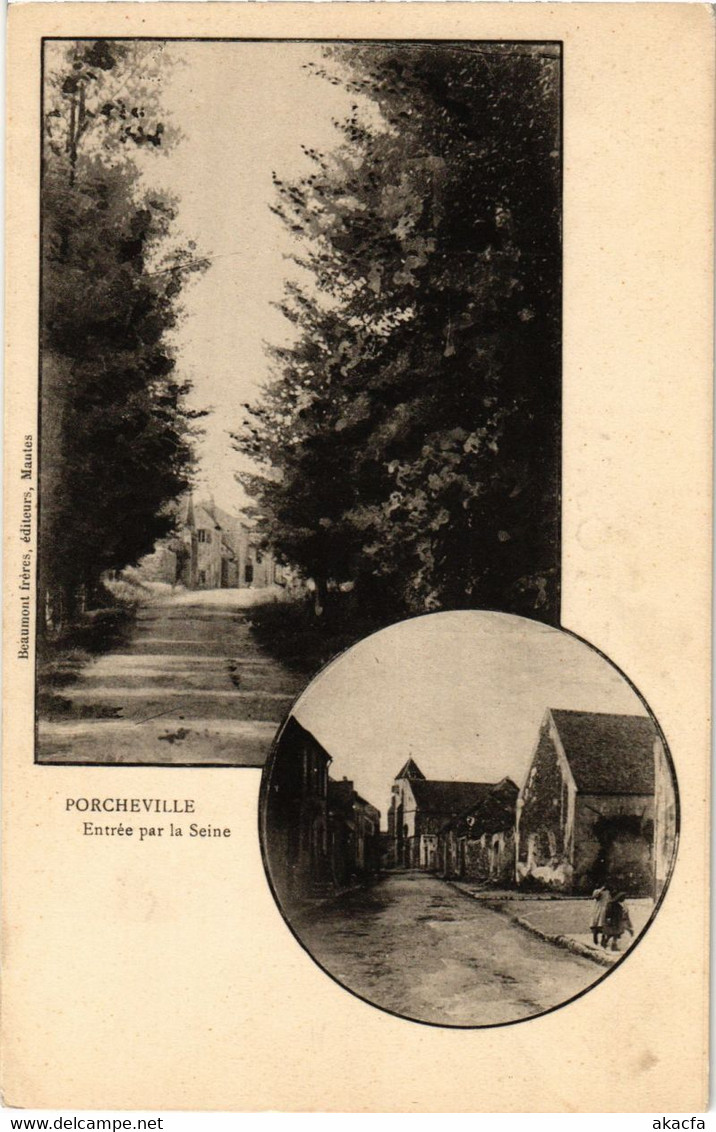 CPA PORCHEVILLE - Entrée Par La SEINE (246990) - Porcheville