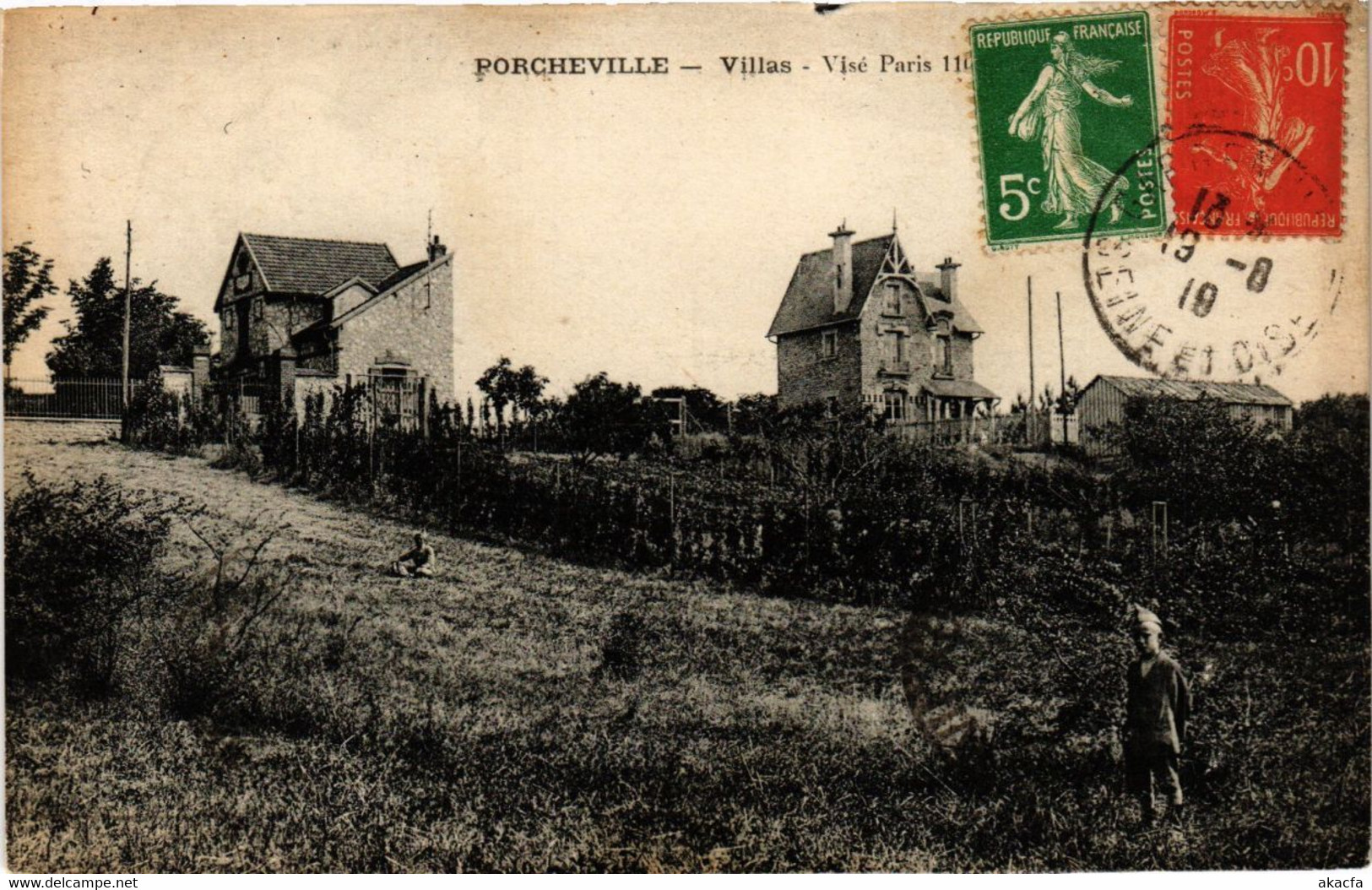 CPA PORCHEVILLE - Villas - Vise PARIS (246478) - Porcheville