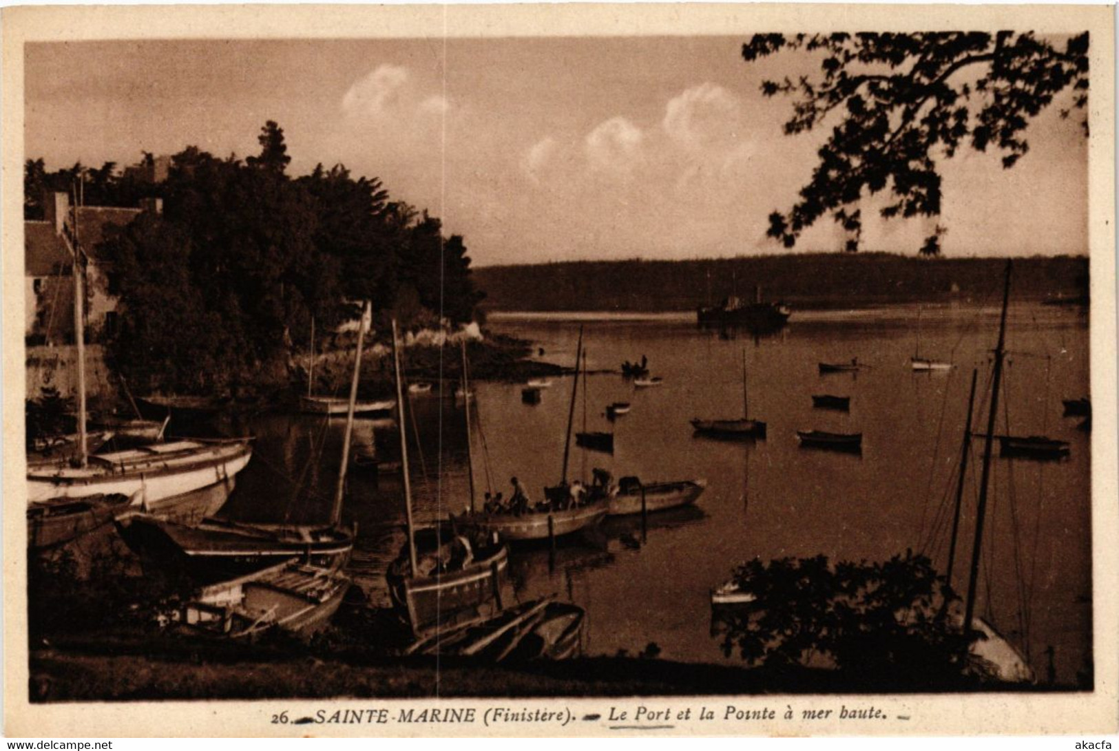 CPA Ste-MARINE (Finistere) - Le Port Et La Pointe A Mer Haute (252515) - Combrit Ste-Marine