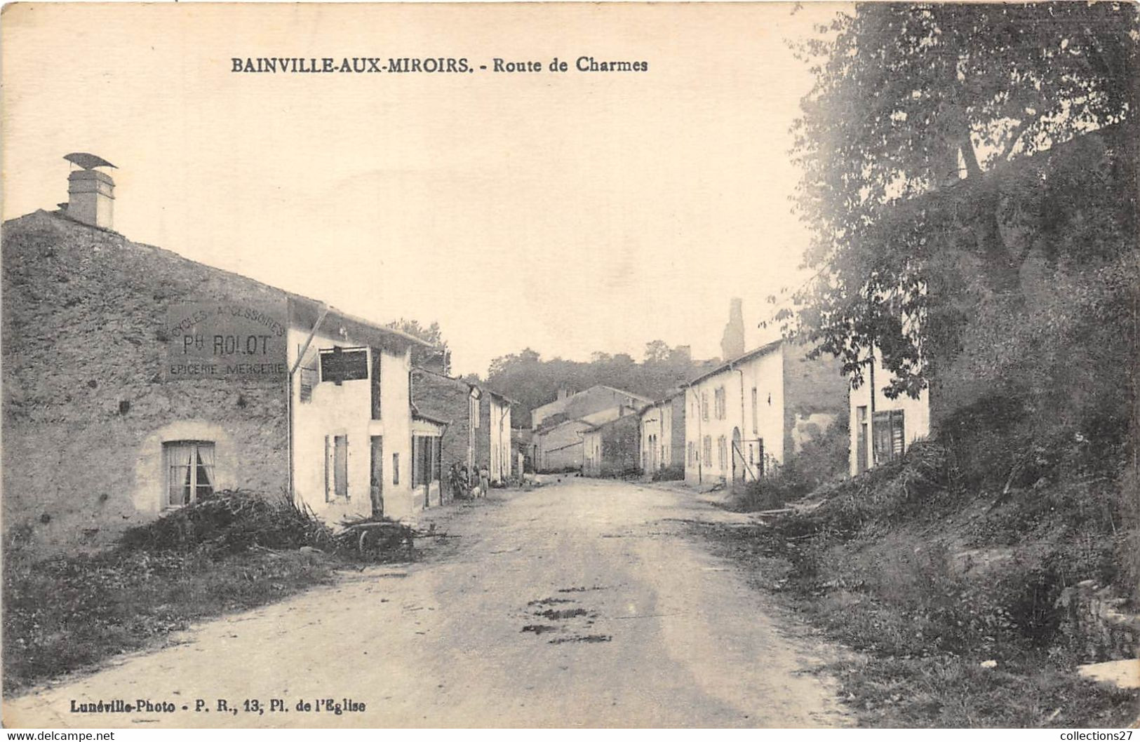 54-BAINVILLE-AUX-MIROIRS- ROUTE DE CHARMES - Autres & Non Classés