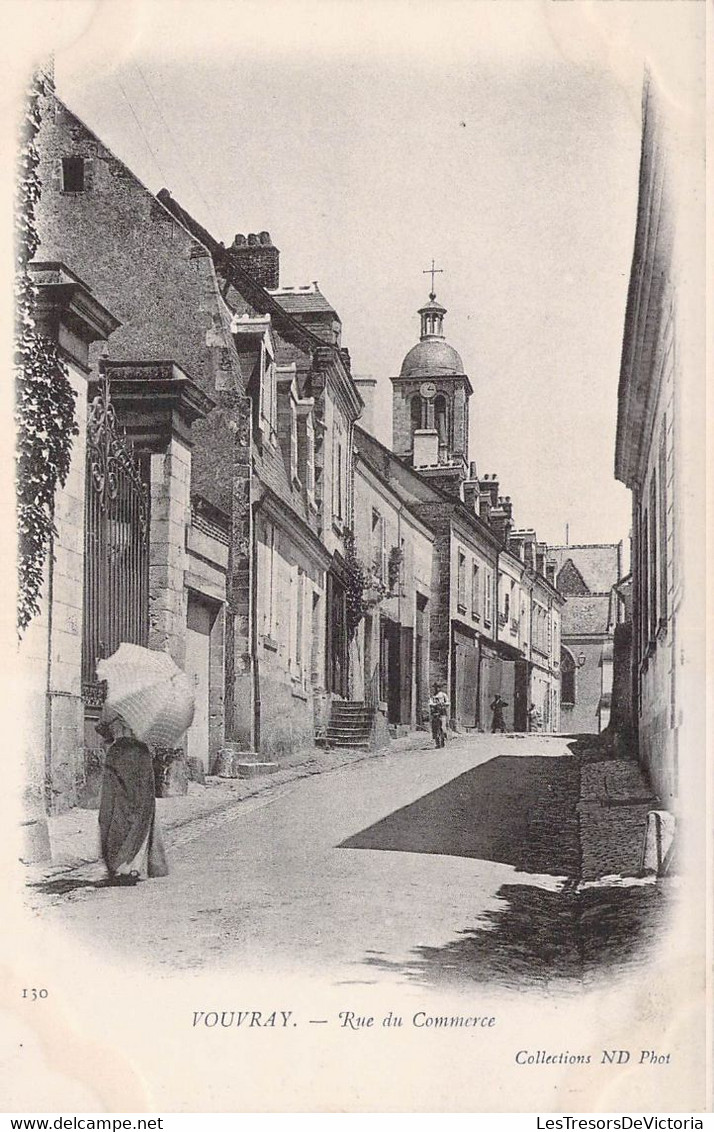 CPA France 37 - Vouvray - Rue Du Commerce - Dos Non Divisé - Collection ND Phot - Vouvray