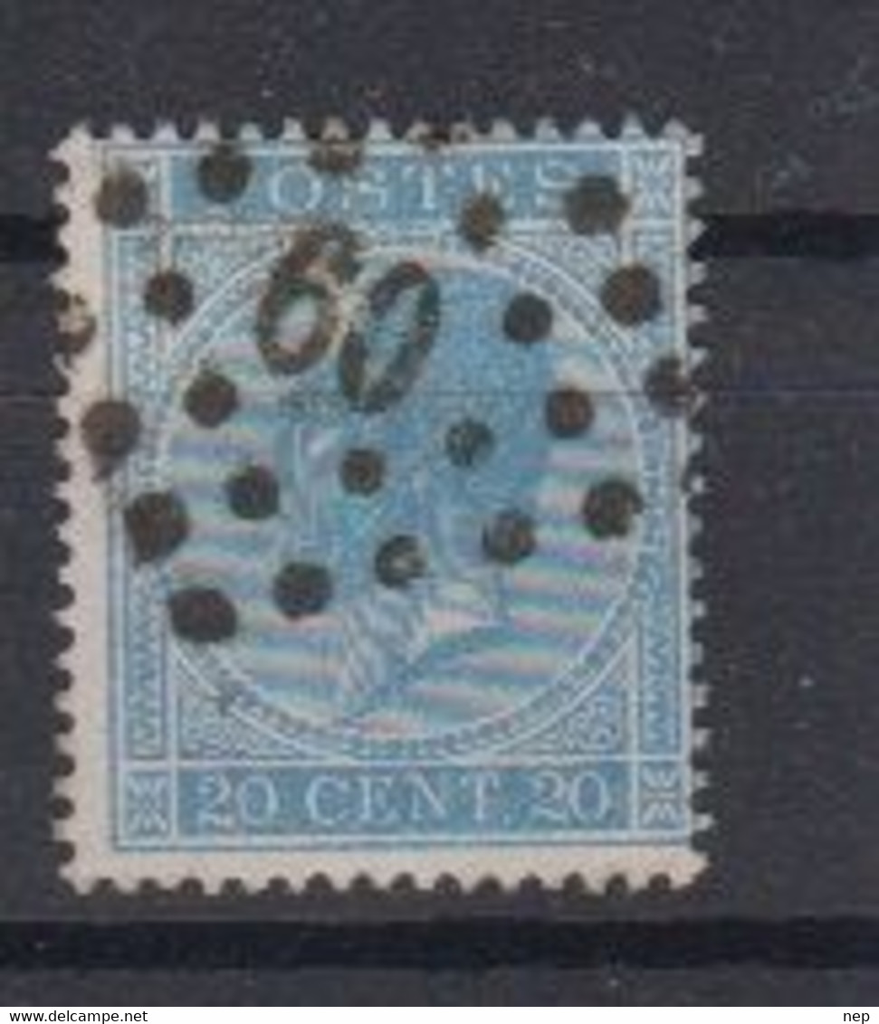 BELGIË - OBP - 1865/66 - Nr 18A  (PT 60 - (BRUXELLES) - Coba + 1.00 € - Puntstempels