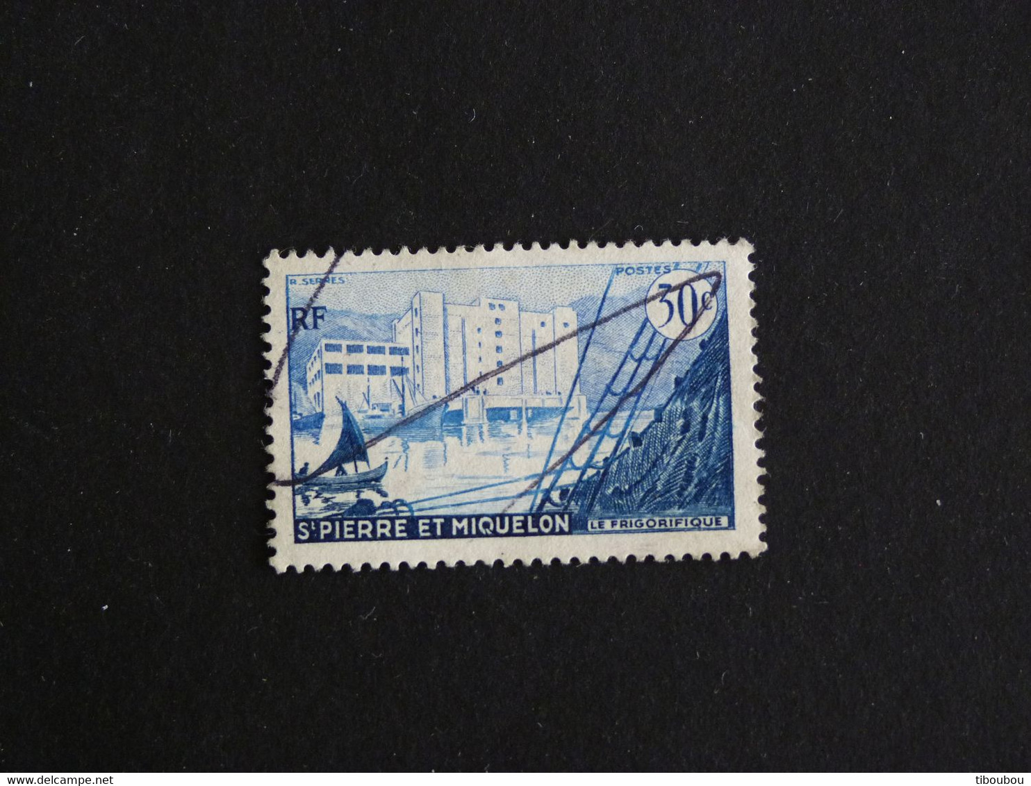 SAINT PIERRE ET MIQUELON YT 348 OBLITERE - LE FRIGORIFIQUE DE SAINT PIERRE - Used Stamps