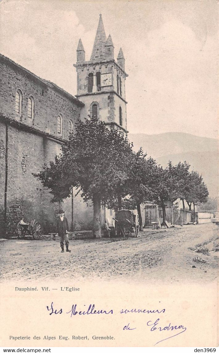 VIF (Isère) - L'Eglise - Précurseur Voyagé 1903 - Vif