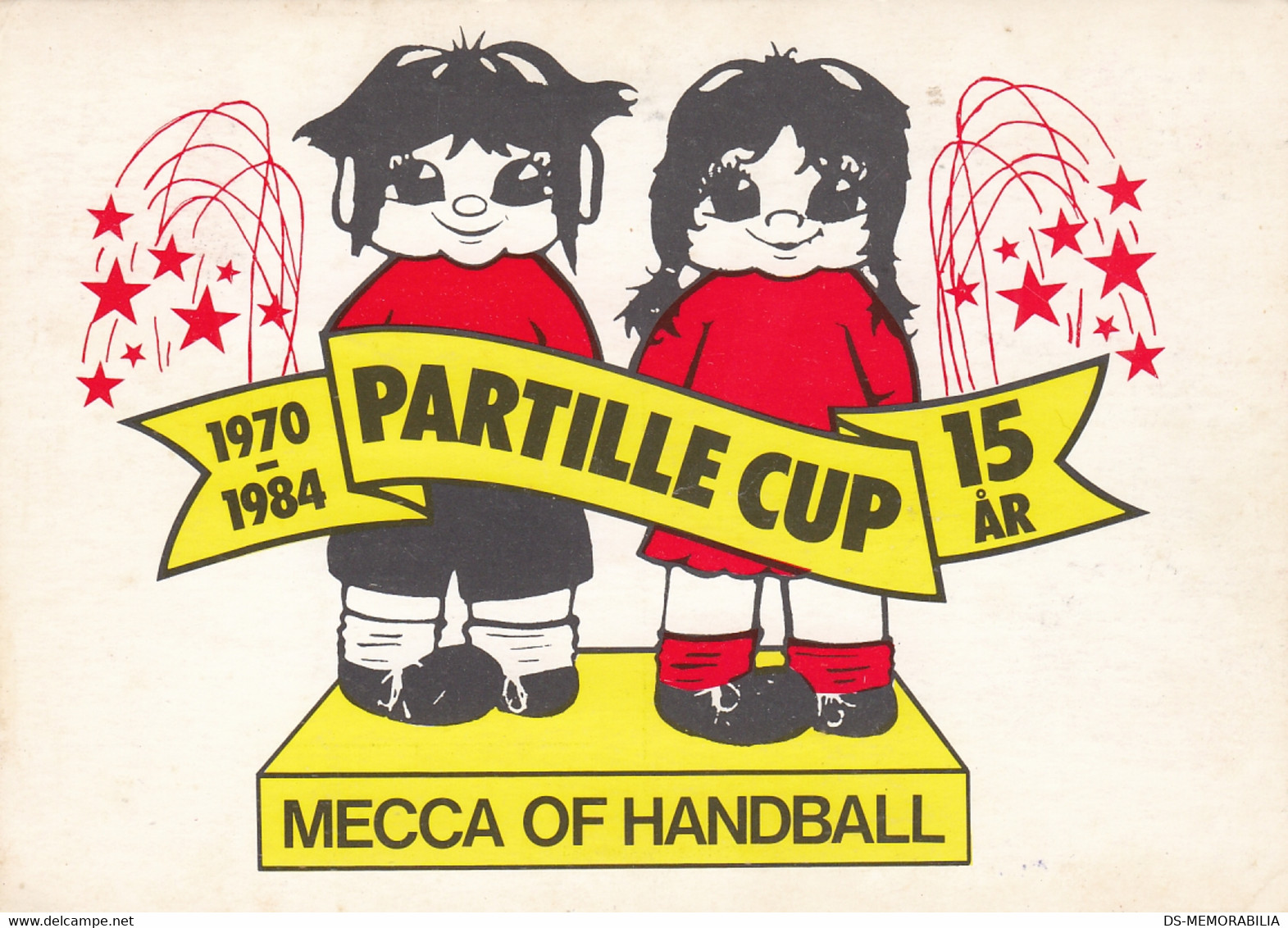 Handball Partille Cup Sweden 1984 Postcard + Postmark - Handbal
