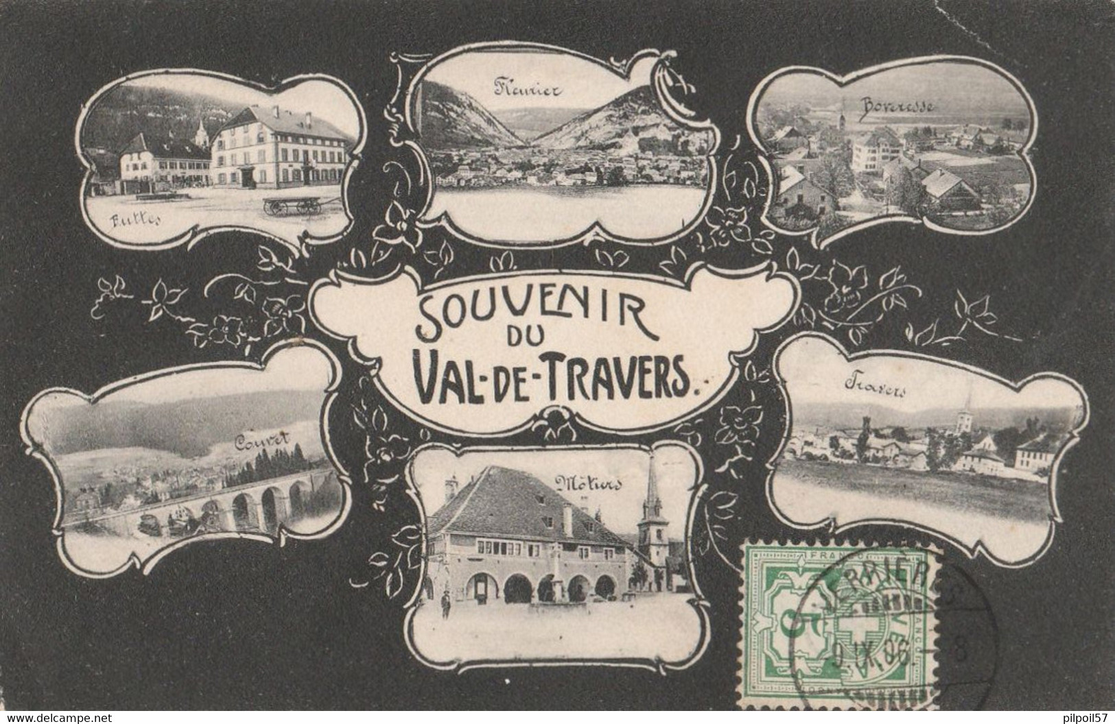 SUISSE - VAL DE TRAVERS - Souvenir (multivues) - Travers