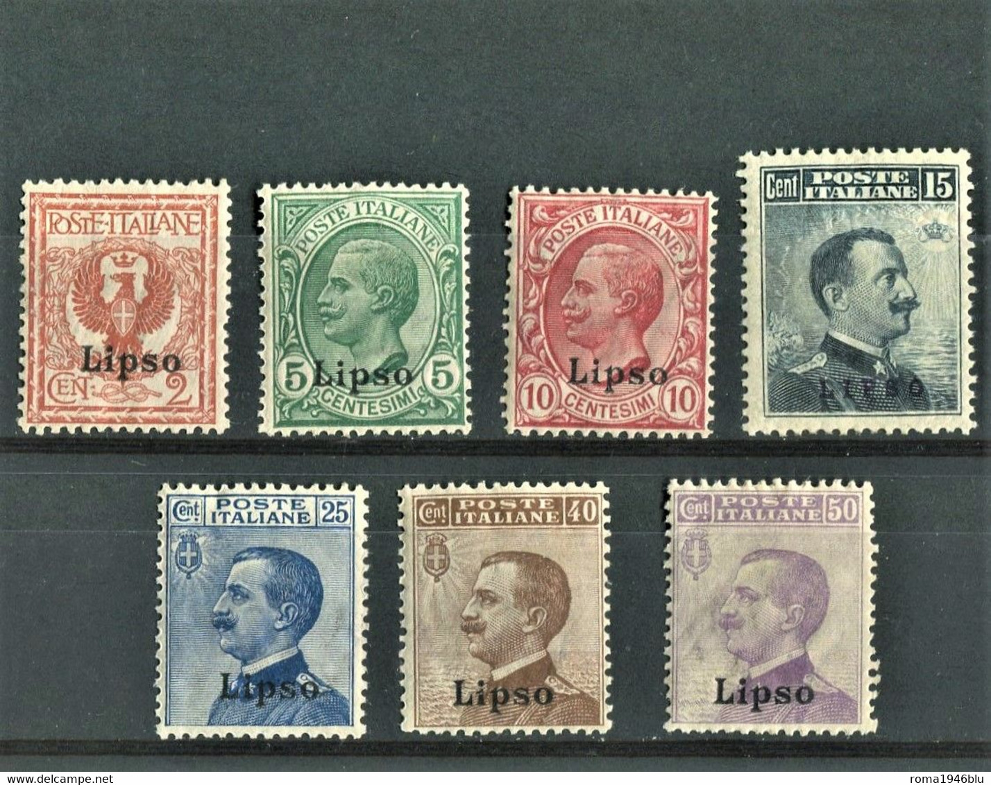 EGEO 1912 LIPSO  SERIE CPL. 7 V. ** MNH - Ägäis (Lipso)